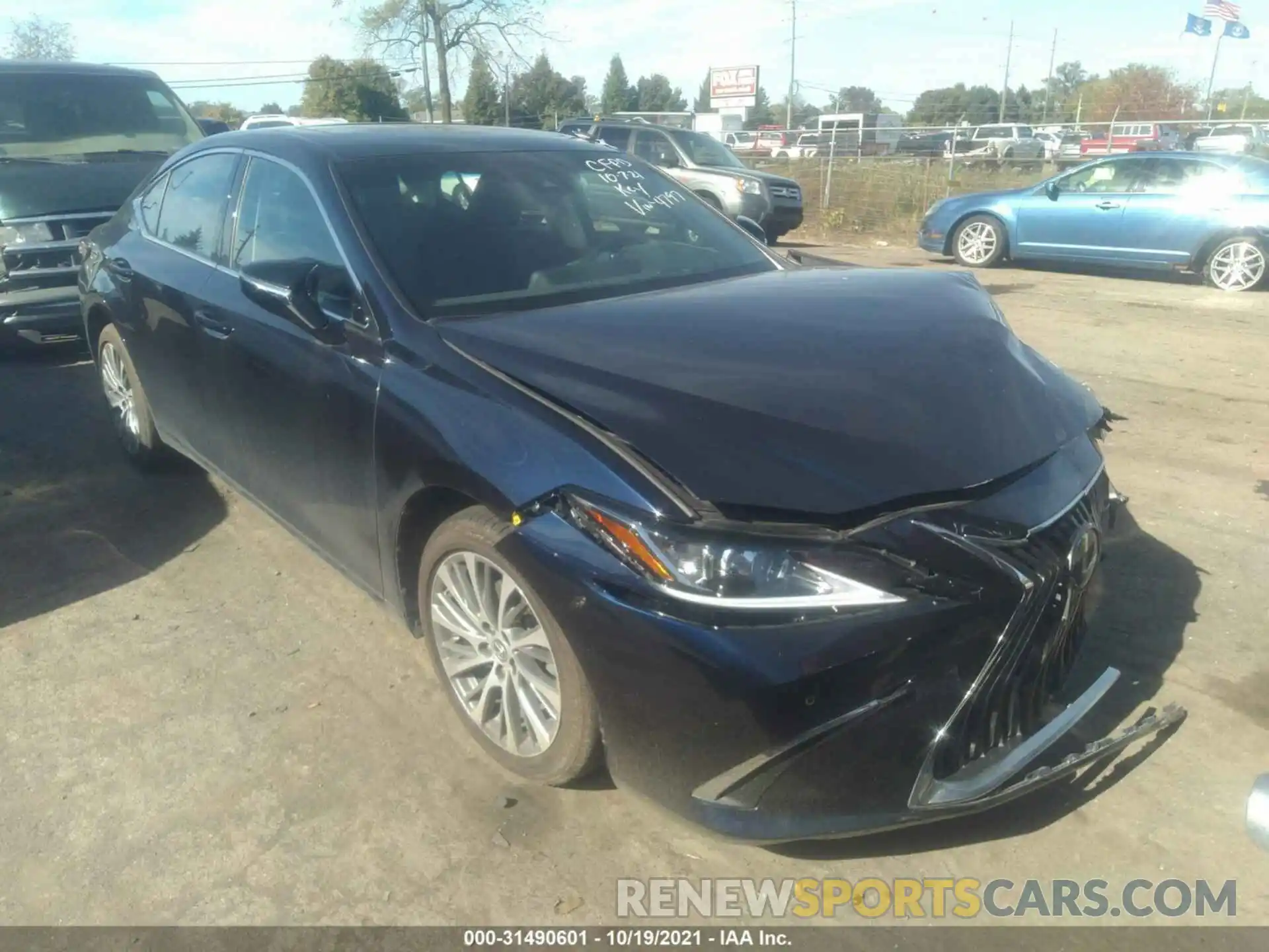 1 Photograph of a damaged car 58AD11D17MU004797 LEXUS ES 2021