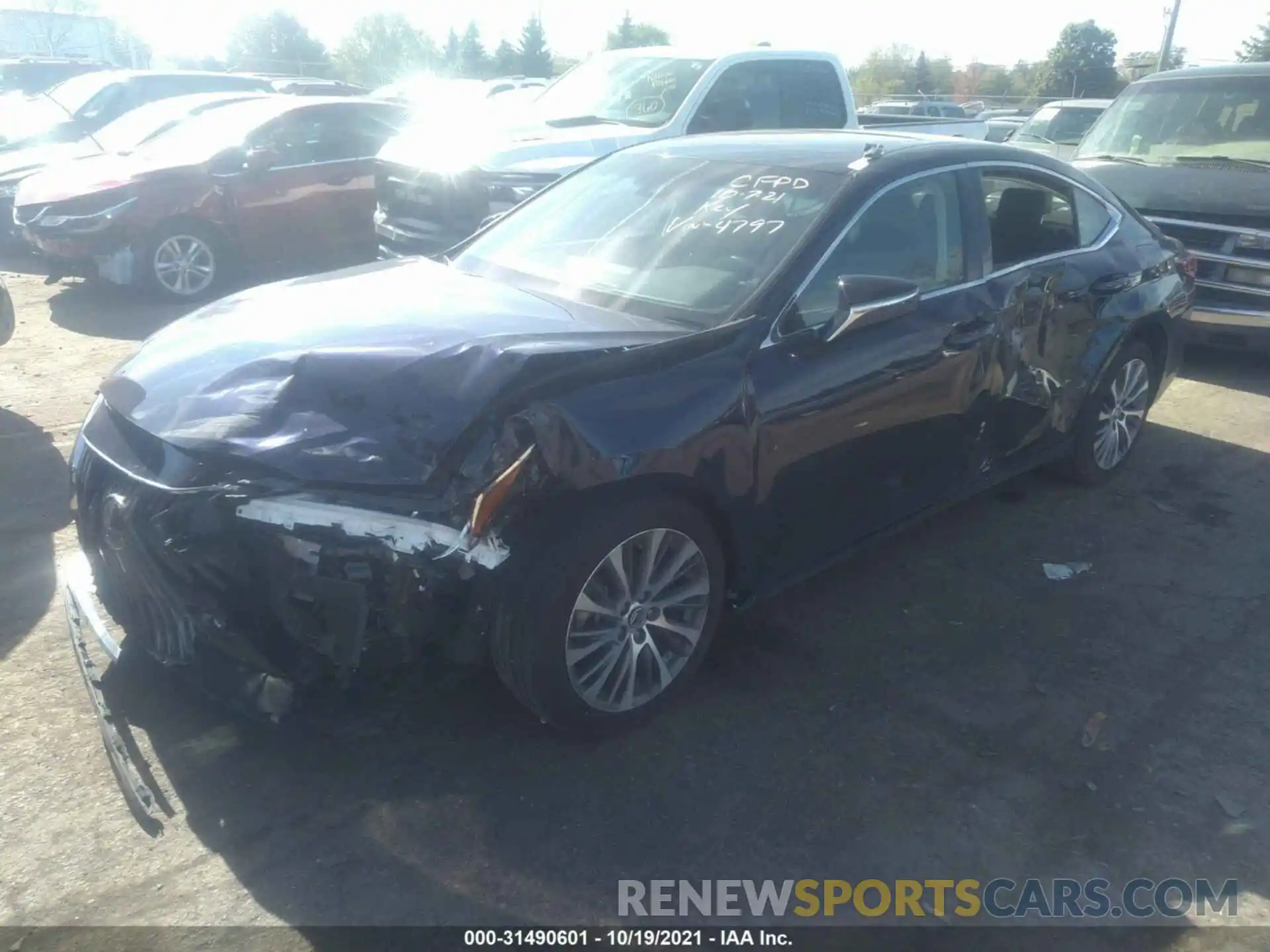 2 Photograph of a damaged car 58AD11D17MU004797 LEXUS ES 2021