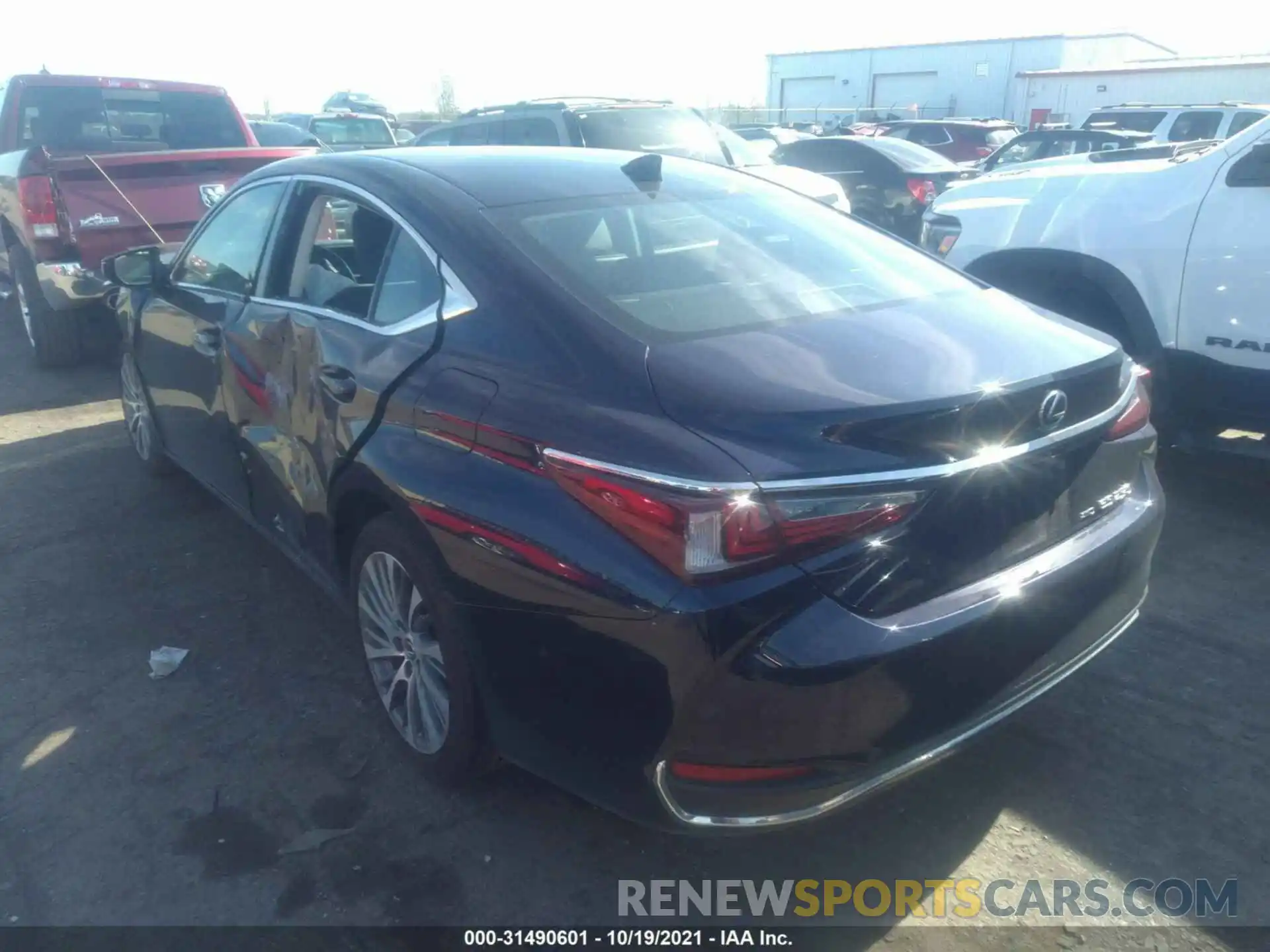 3 Photograph of a damaged car 58AD11D17MU004797 LEXUS ES 2021