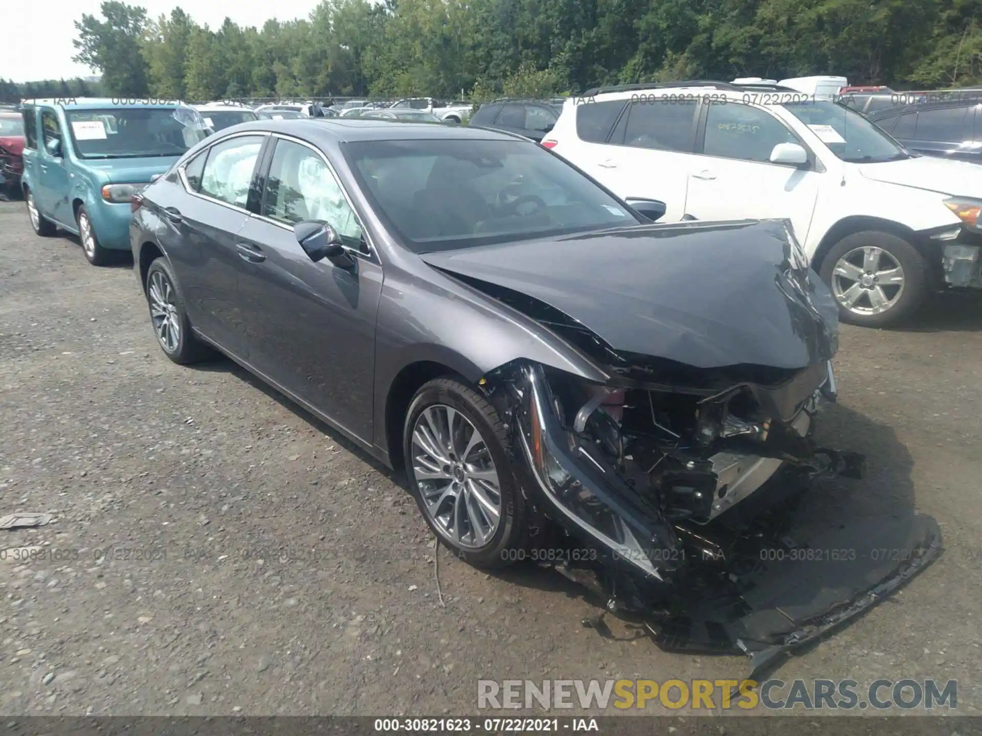 1 Photograph of a damaged car 58AD11D17MU007148 LEXUS ES 2021