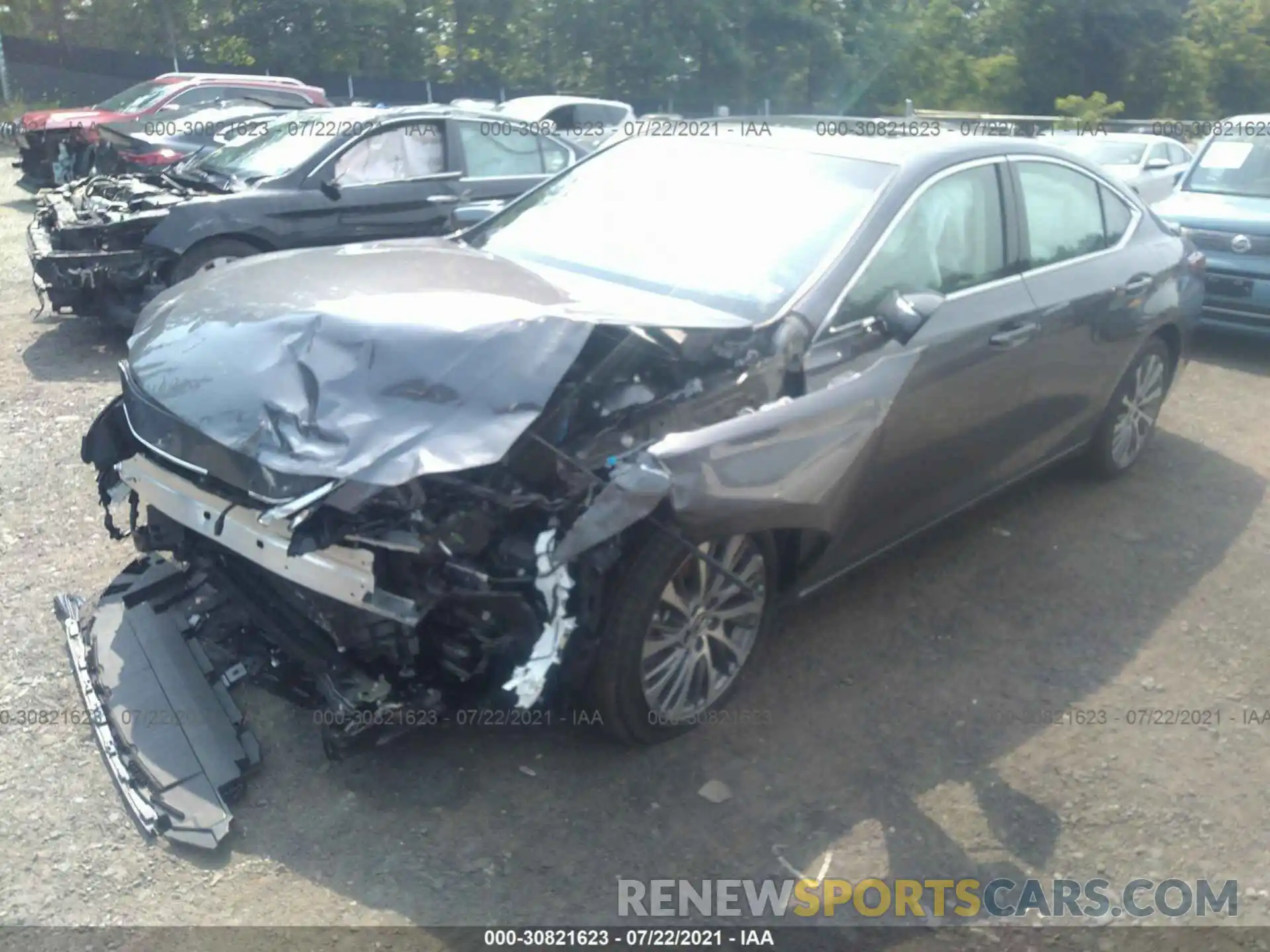 2 Photograph of a damaged car 58AD11D17MU007148 LEXUS ES 2021