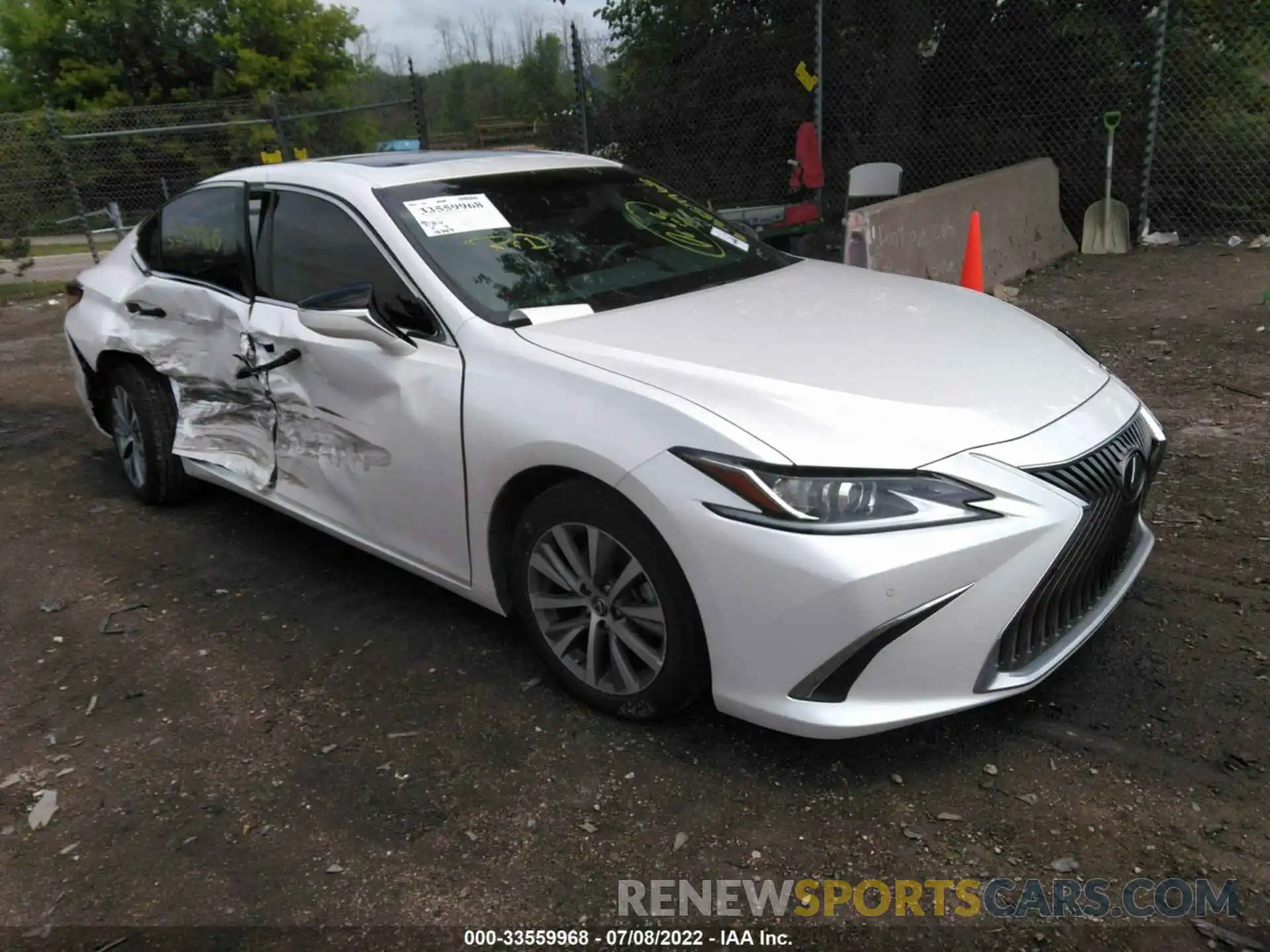 1 Photograph of a damaged car 58AD11D19MU002355 LEXUS ES 2021