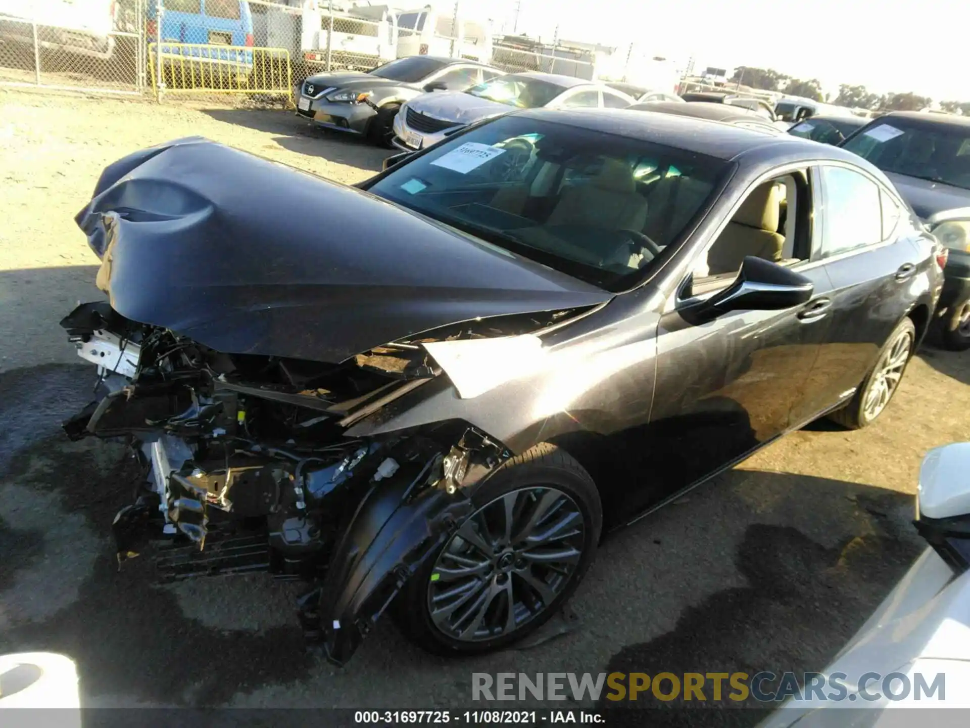 2 Photograph of a damaged car 58ADA1C14MU012860 LEXUS ES 2021