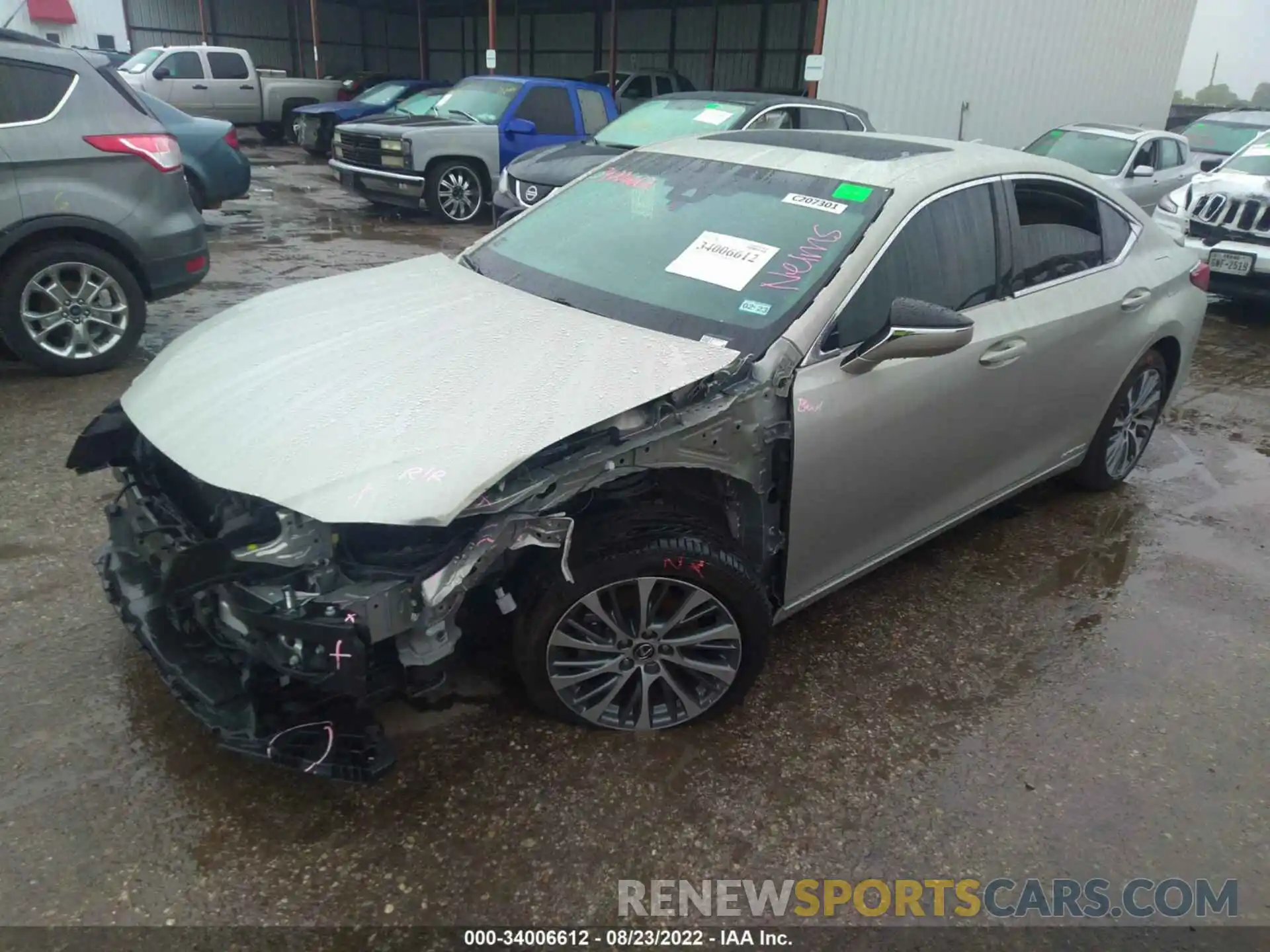 2 Photograph of a damaged car 58ADA1C15MU002032 LEXUS ES 2021