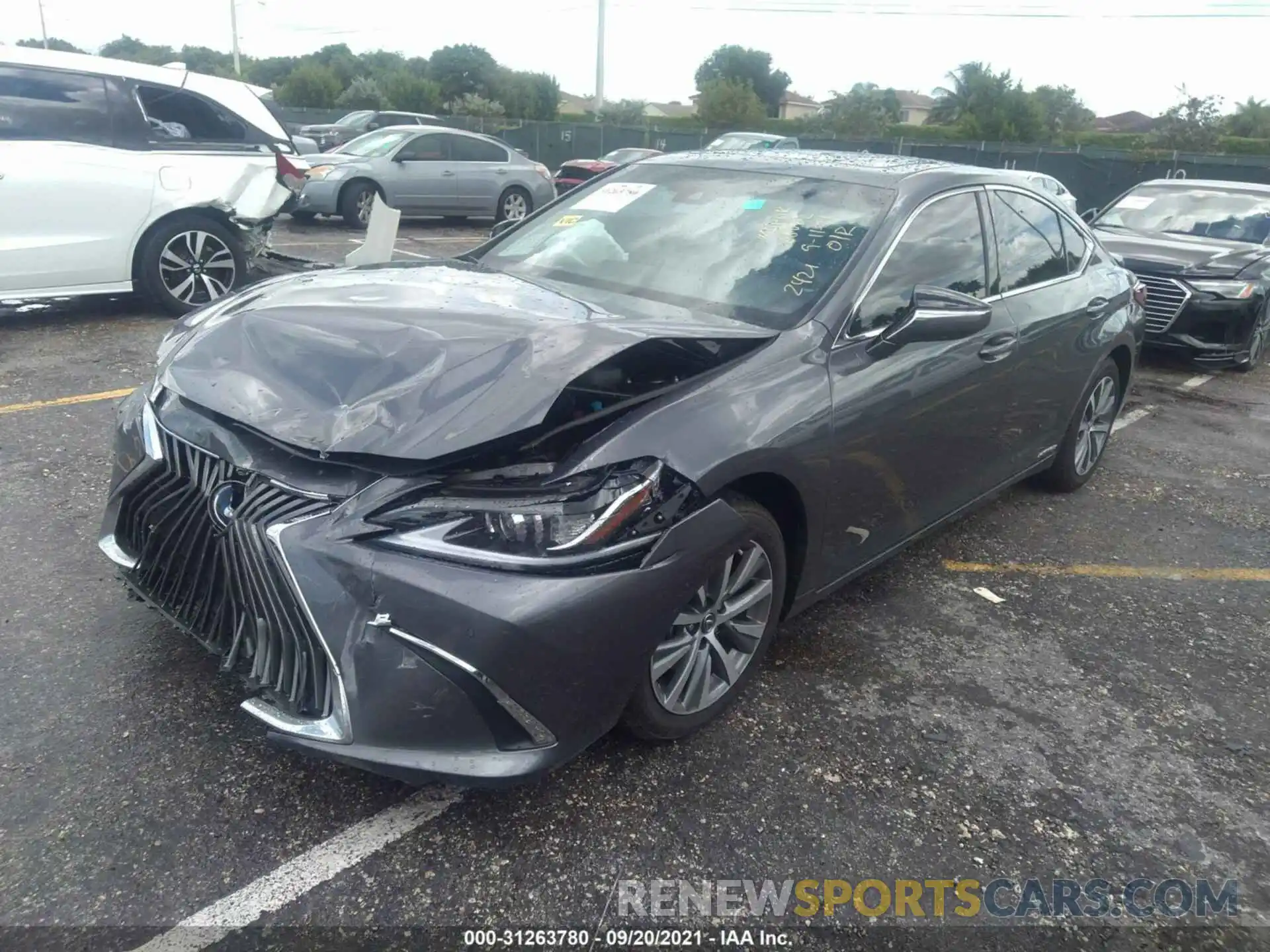 2 Photograph of a damaged car 58ADA1C15MU002421 LEXUS ES 2021