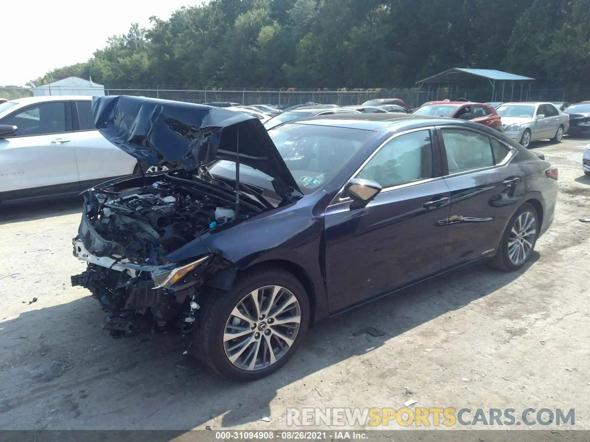 2 Photograph of a damaged car 58ADA1C16MU006137 LEXUS ES 2021