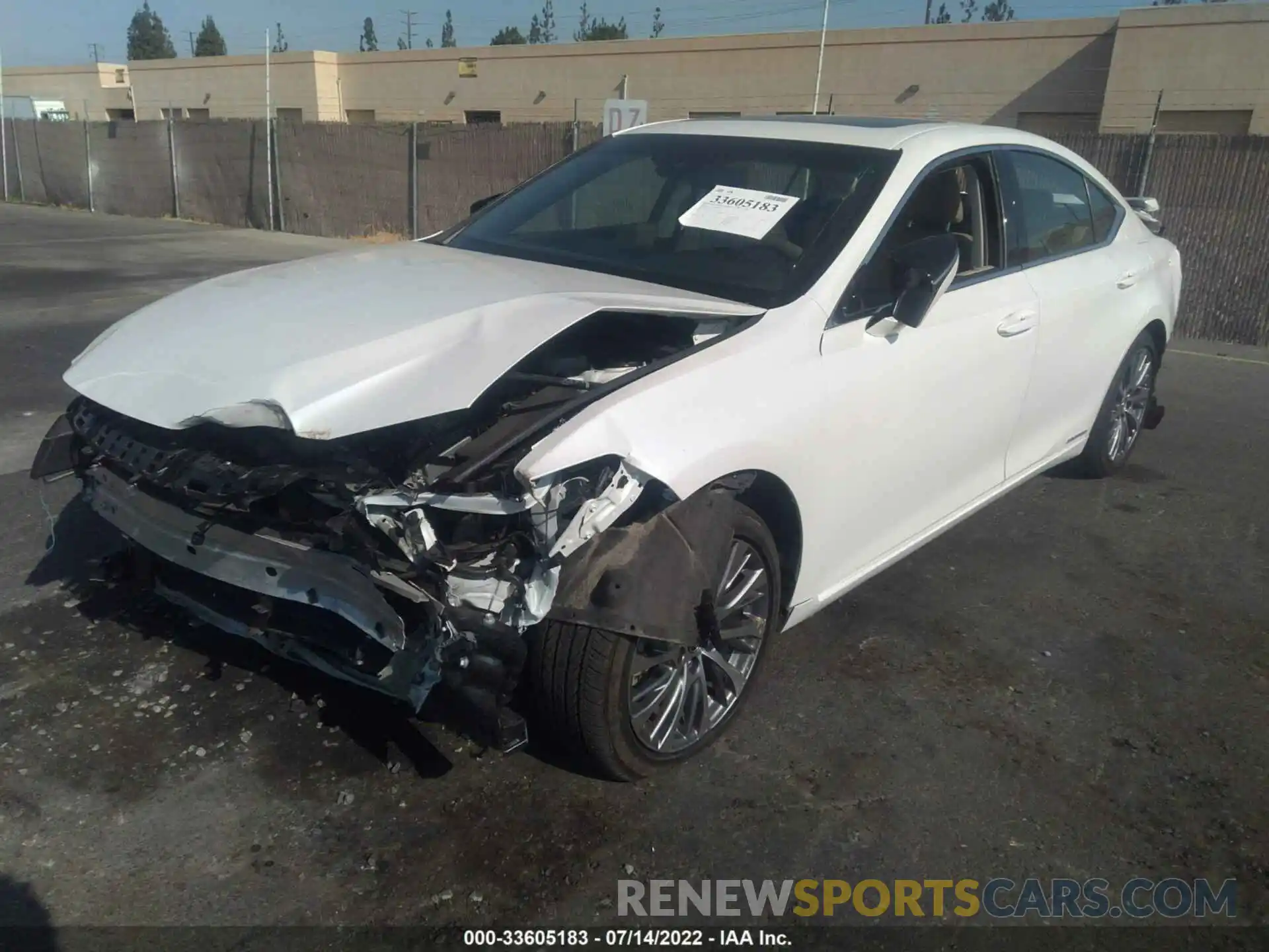 2 Photograph of a damaged car 58ADA1C17MU003599 LEXUS ES 2021