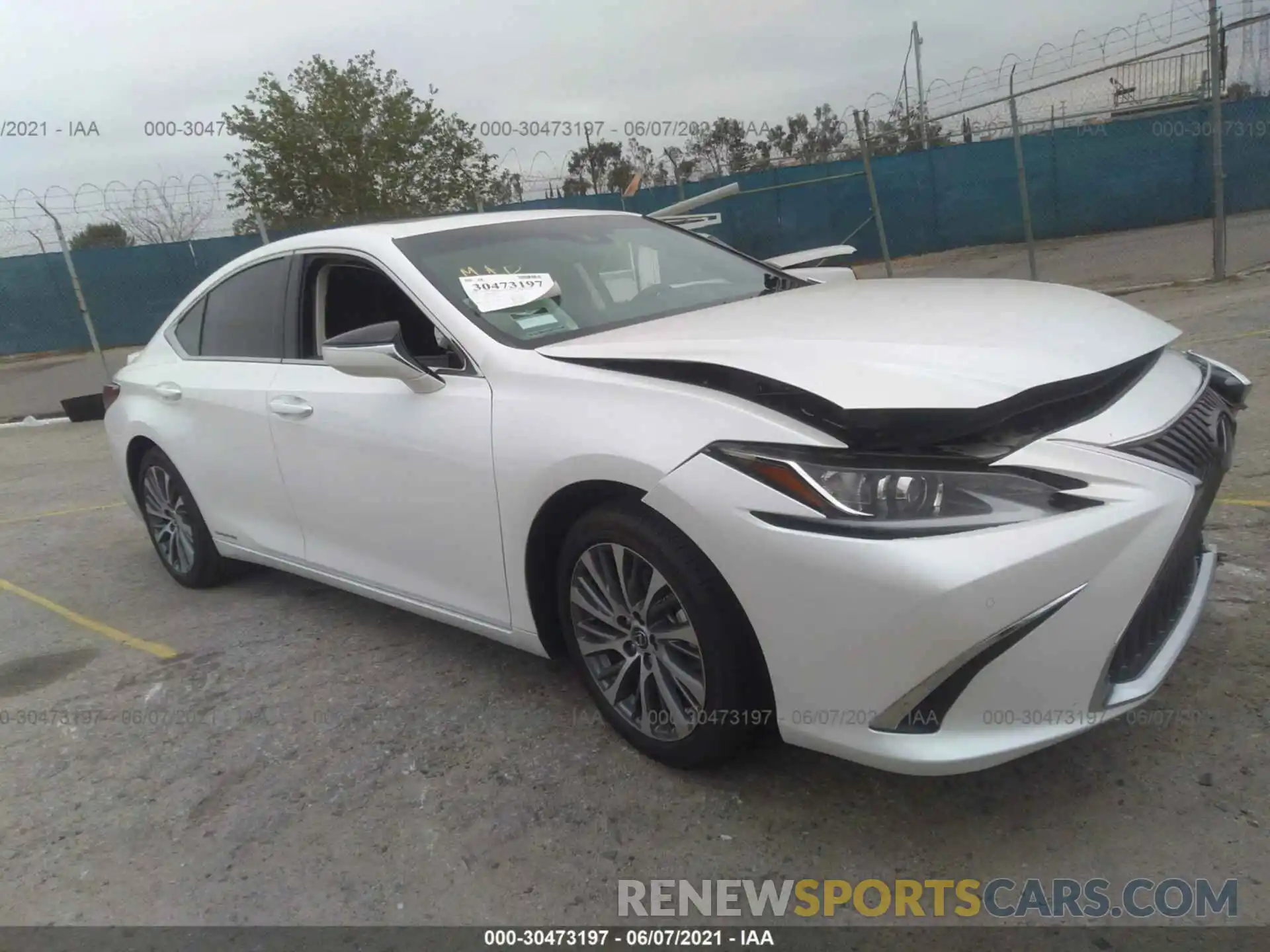 1 Photograph of a damaged car 58ADA1C19MU004964 LEXUS ES 2021