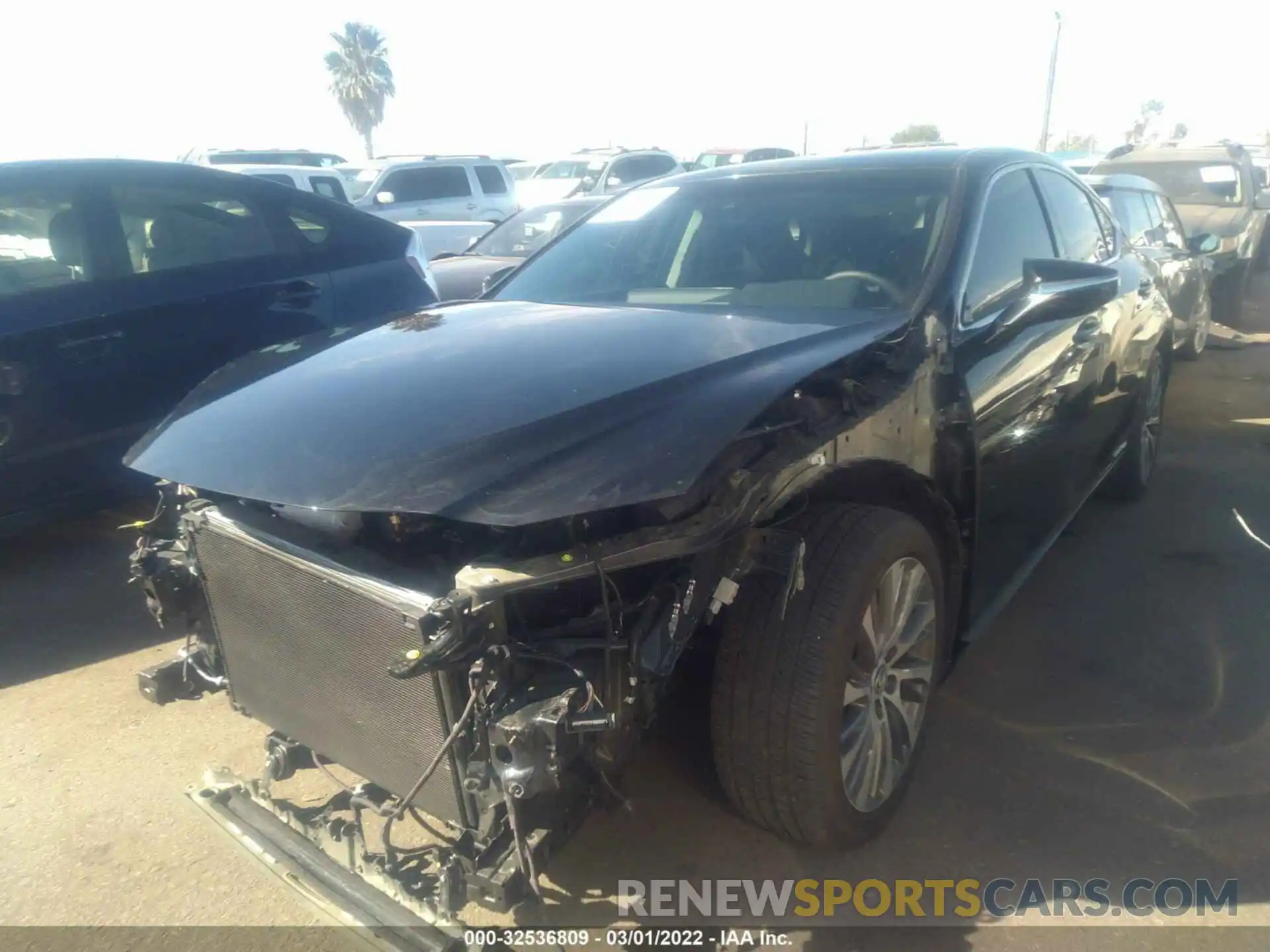 2 Photograph of a damaged car 58ADA1C19MU012417 LEXUS ES 2021