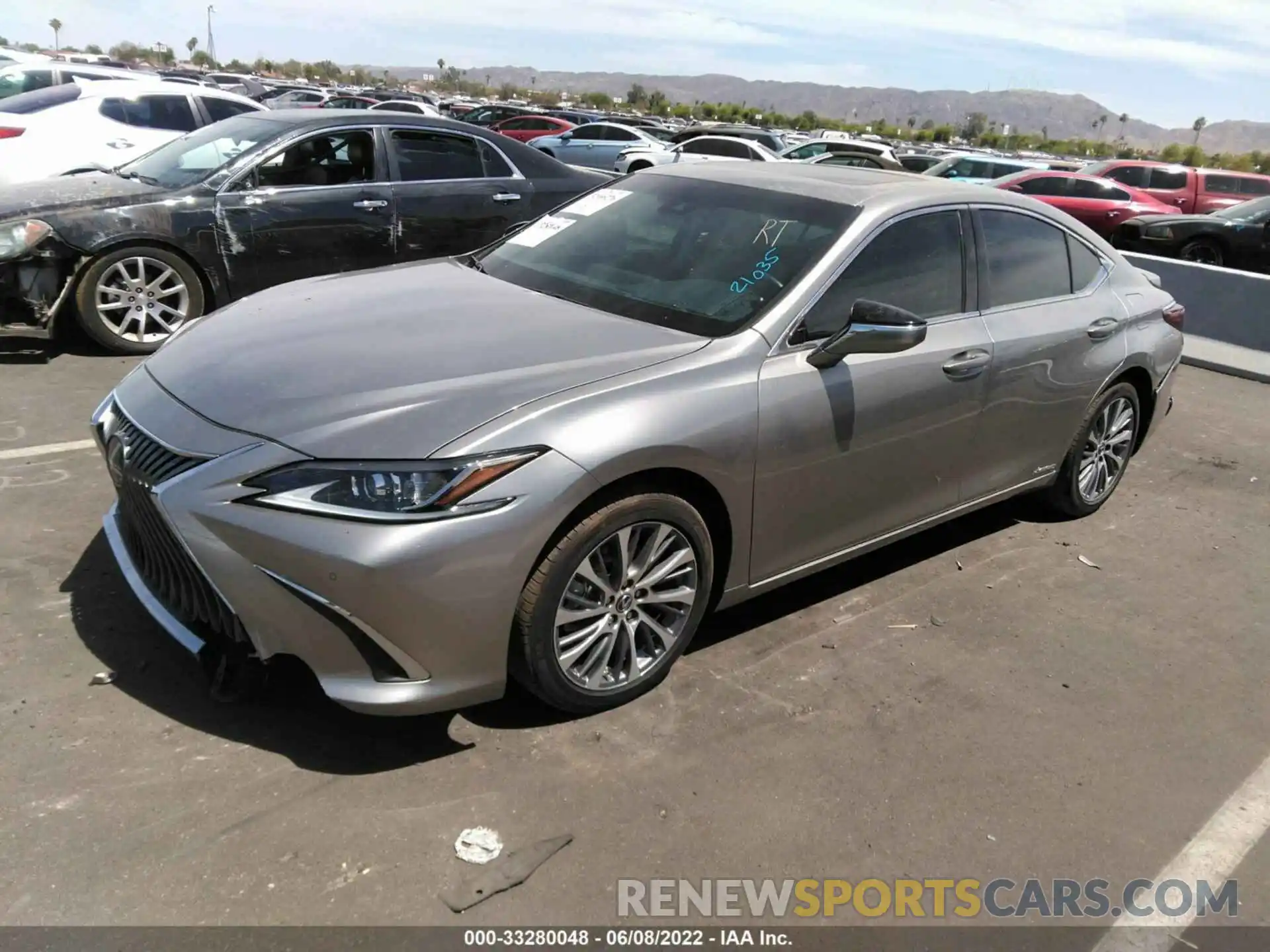 2 Photograph of a damaged car 58ADA1C1XMU005492 LEXUS ES 2021