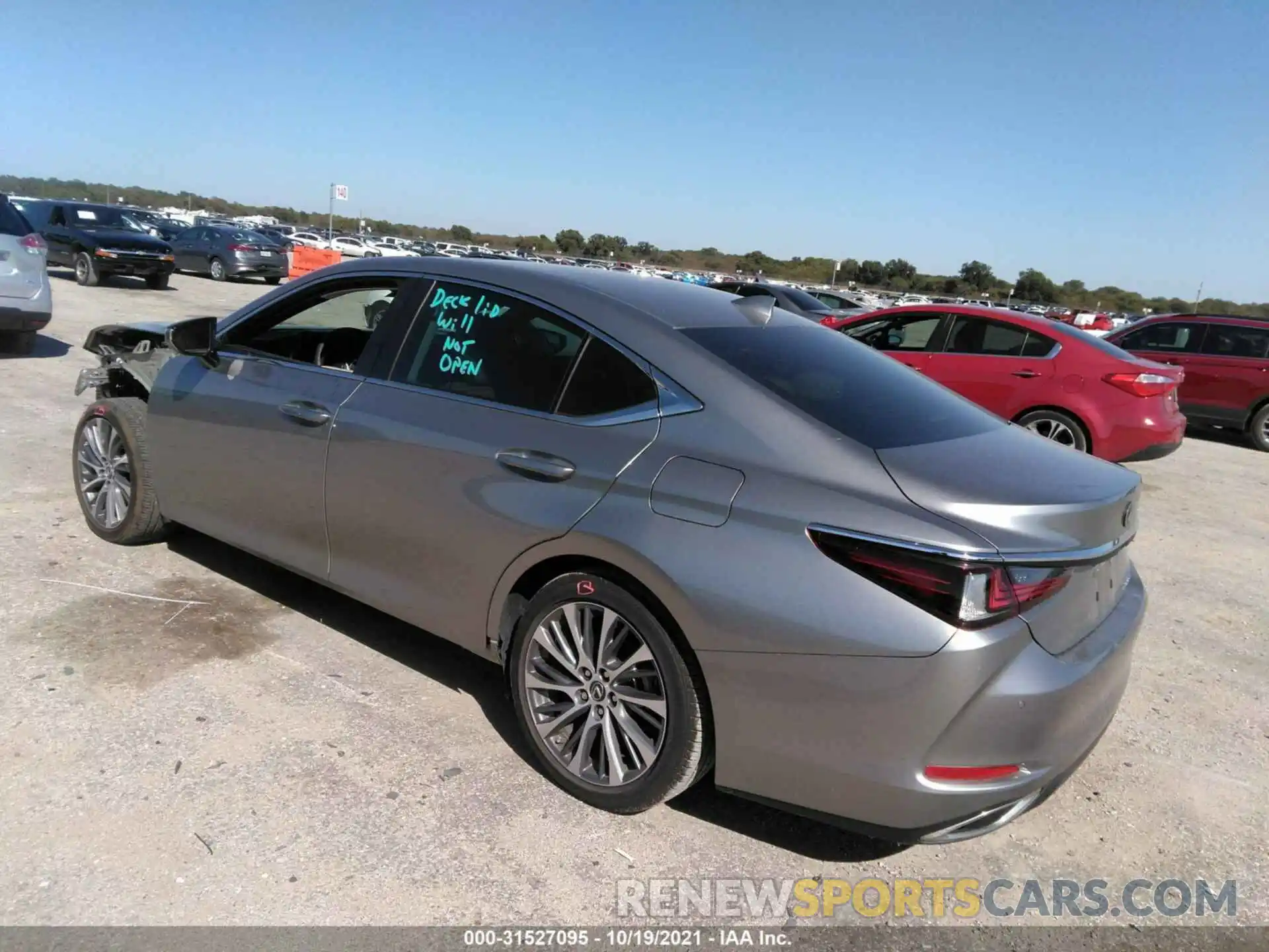 3 Photograph of a damaged car 58ADZ1B10MU094936 LEXUS ES 2021