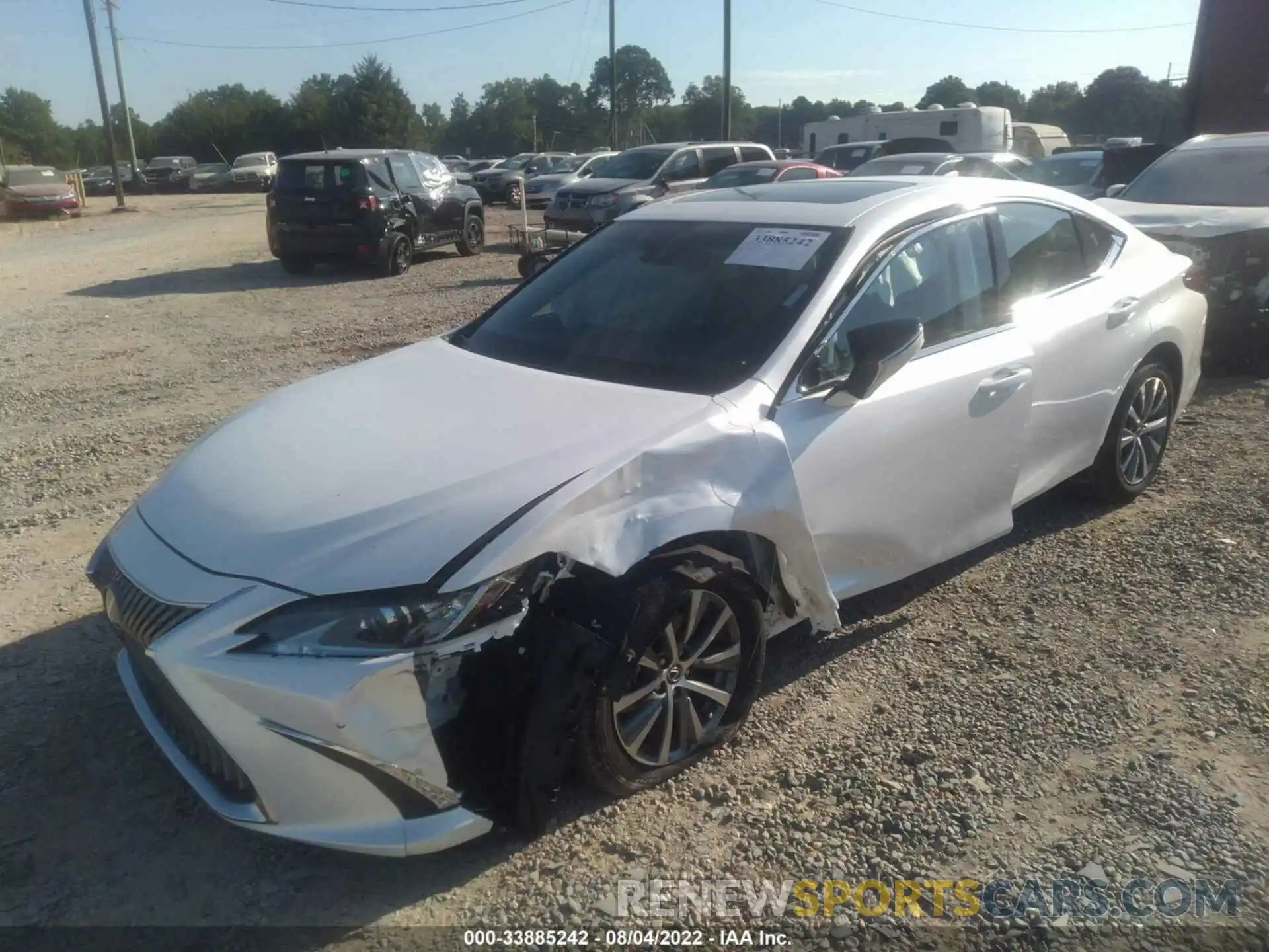 2 Photograph of a damaged car 58ADZ1B10MU098663 LEXUS ES 2021