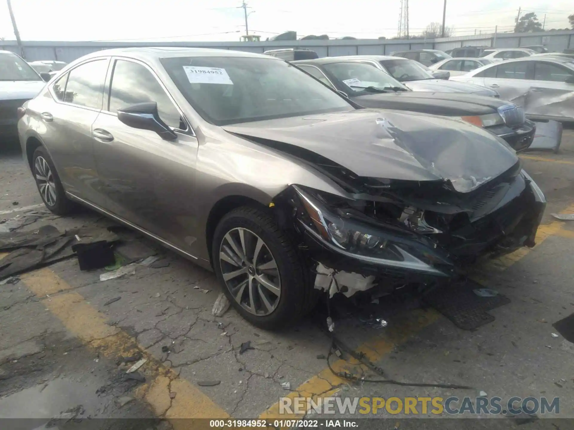 1 Photograph of a damaged car 58ADZ1B12MU083923 LEXUS ES 2021