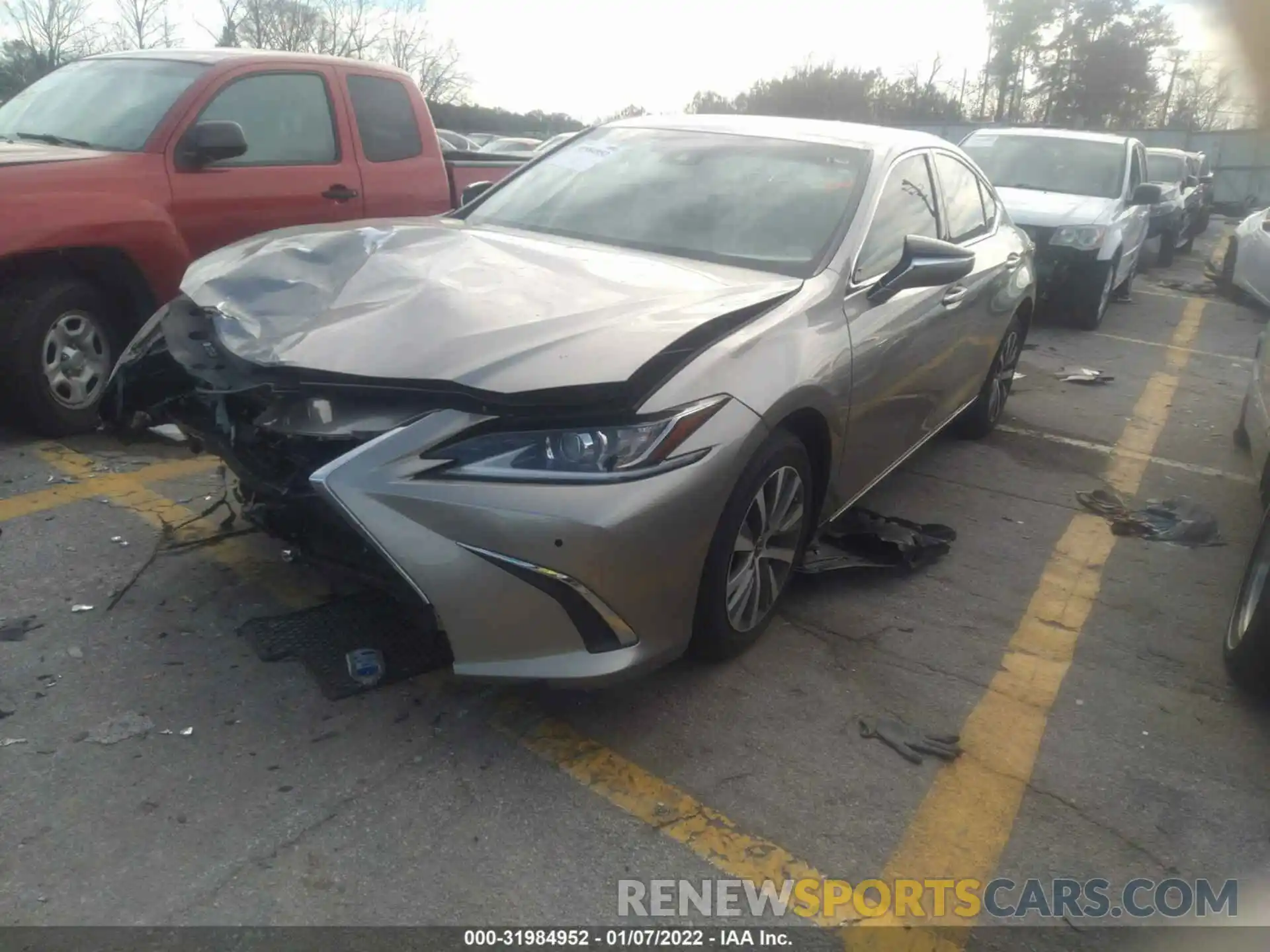 2 Photograph of a damaged car 58ADZ1B12MU083923 LEXUS ES 2021