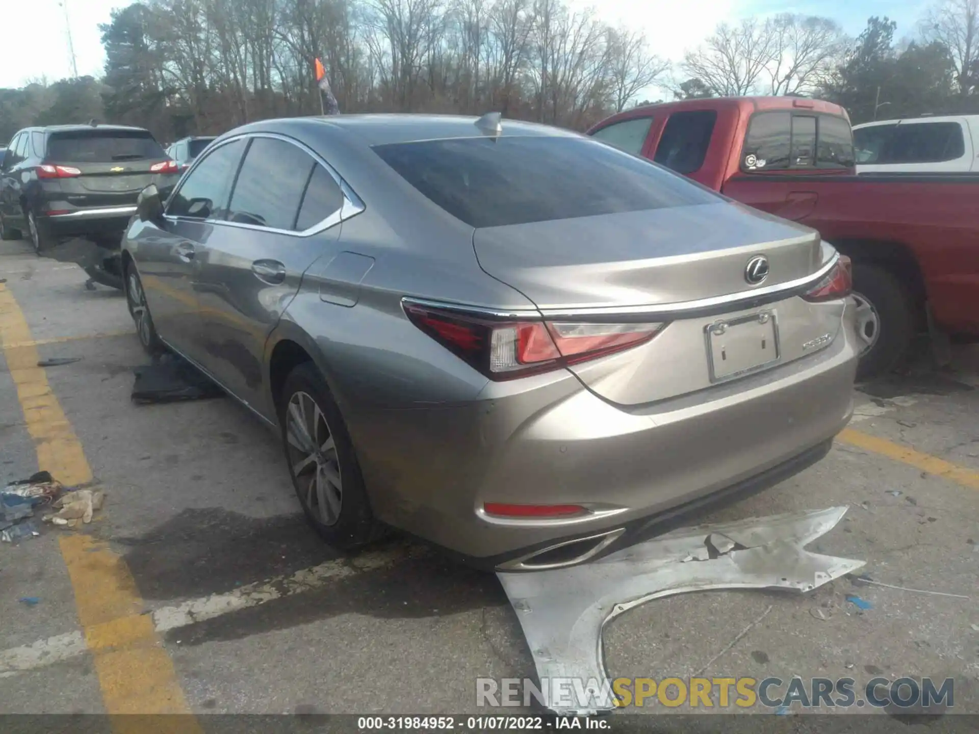 3 Photograph of a damaged car 58ADZ1B12MU083923 LEXUS ES 2021