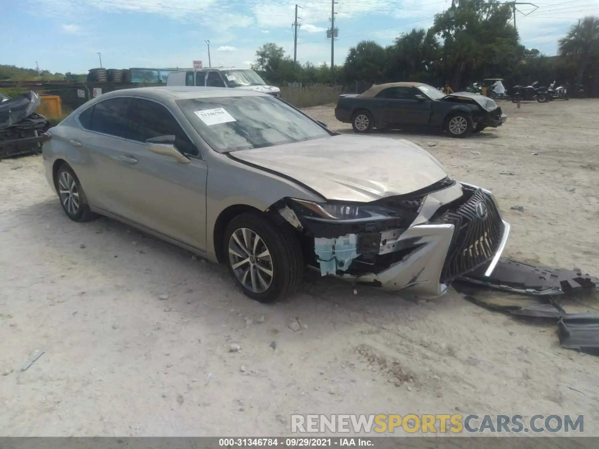 1 Photograph of a damaged car 58ADZ1B12MU087003 LEXUS ES 2021