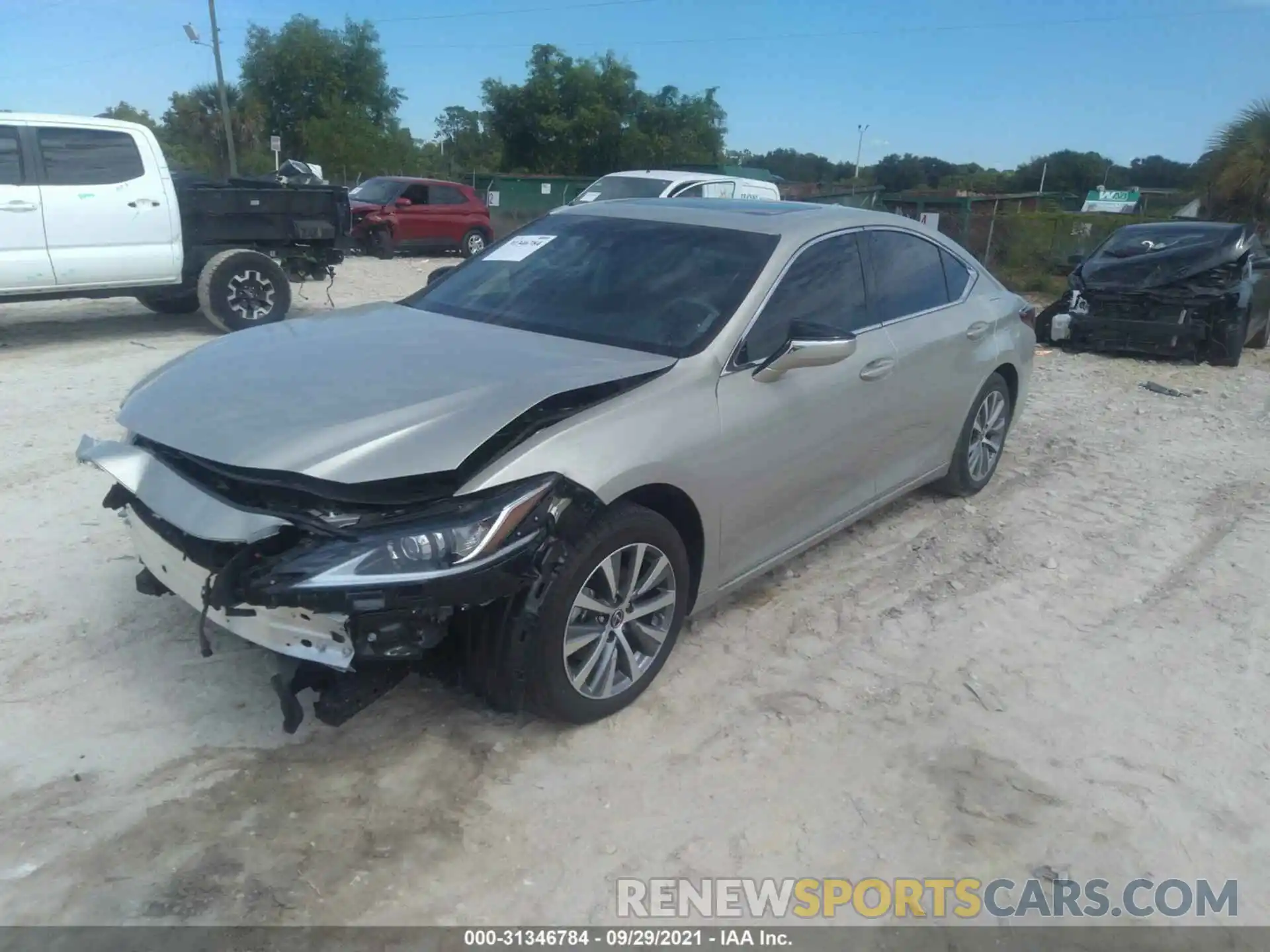 2 Photograph of a damaged car 58ADZ1B12MU087003 LEXUS ES 2021