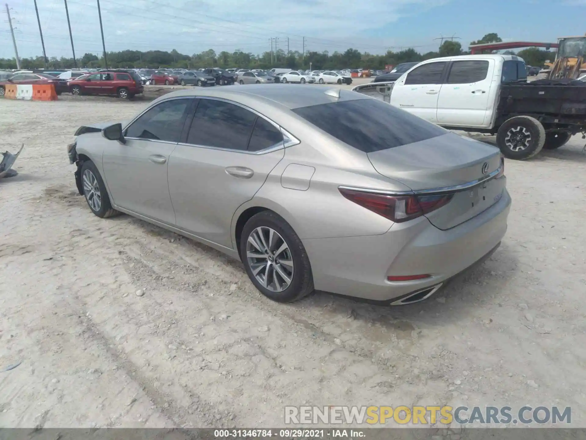 3 Photograph of a damaged car 58ADZ1B12MU087003 LEXUS ES 2021