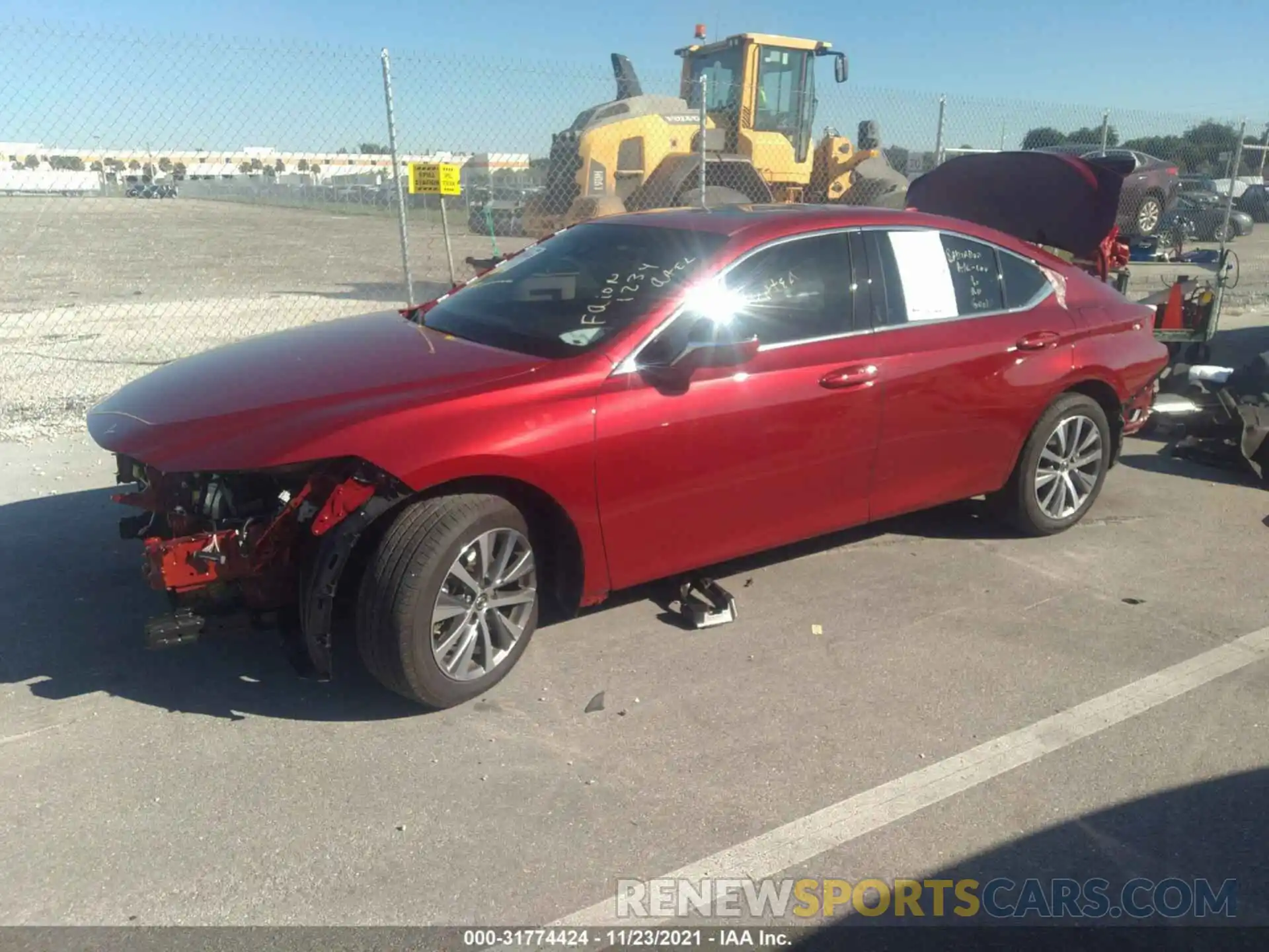 2 Photograph of a damaged car 58ADZ1B12MU092069 LEXUS ES 2021