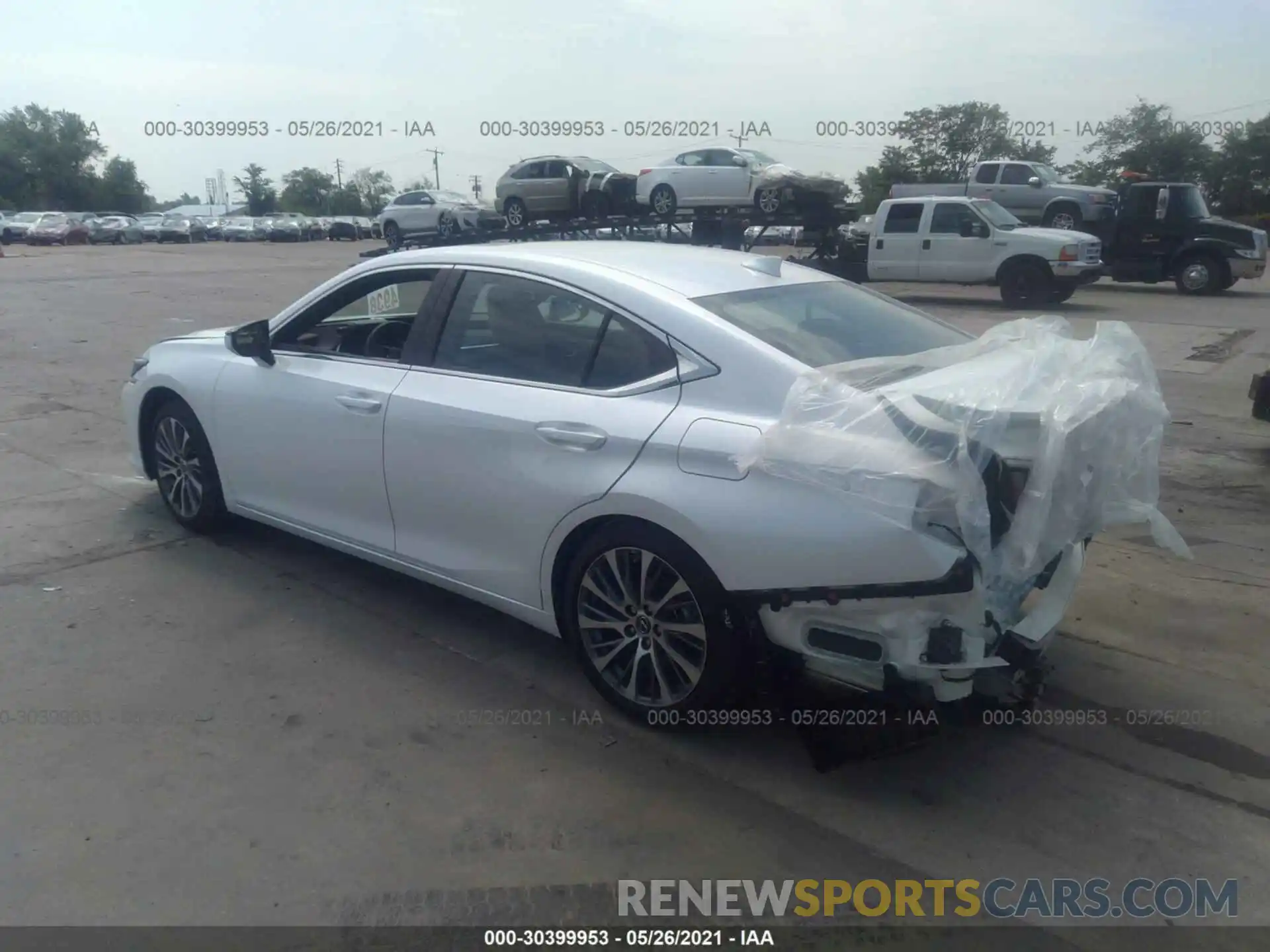 3 Photograph of a damaged car 58ADZ1B12MU095201 LEXUS ES 2021