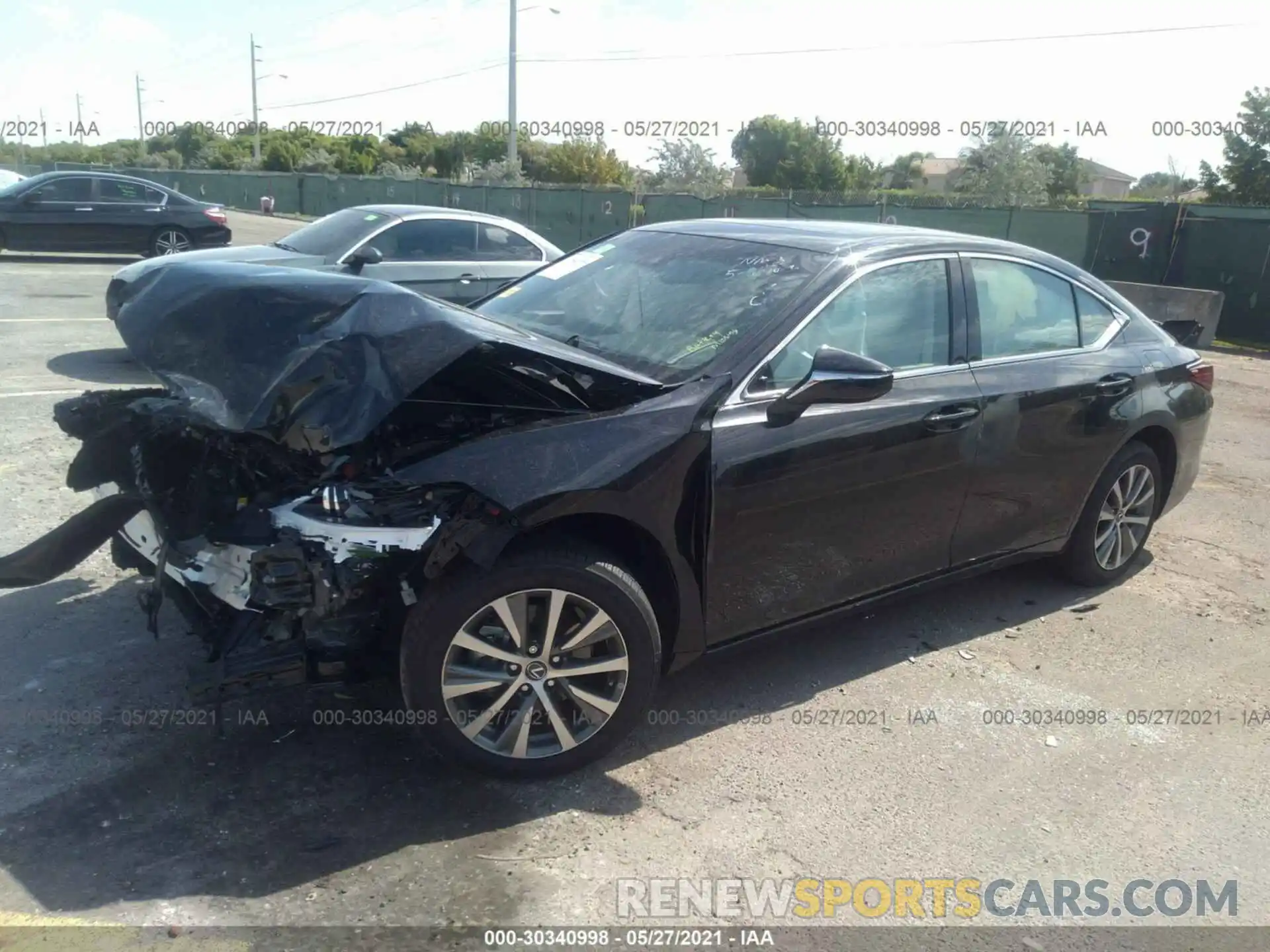 2 Photograph of a damaged car 58ADZ1B13MU085101 LEXUS ES 2021