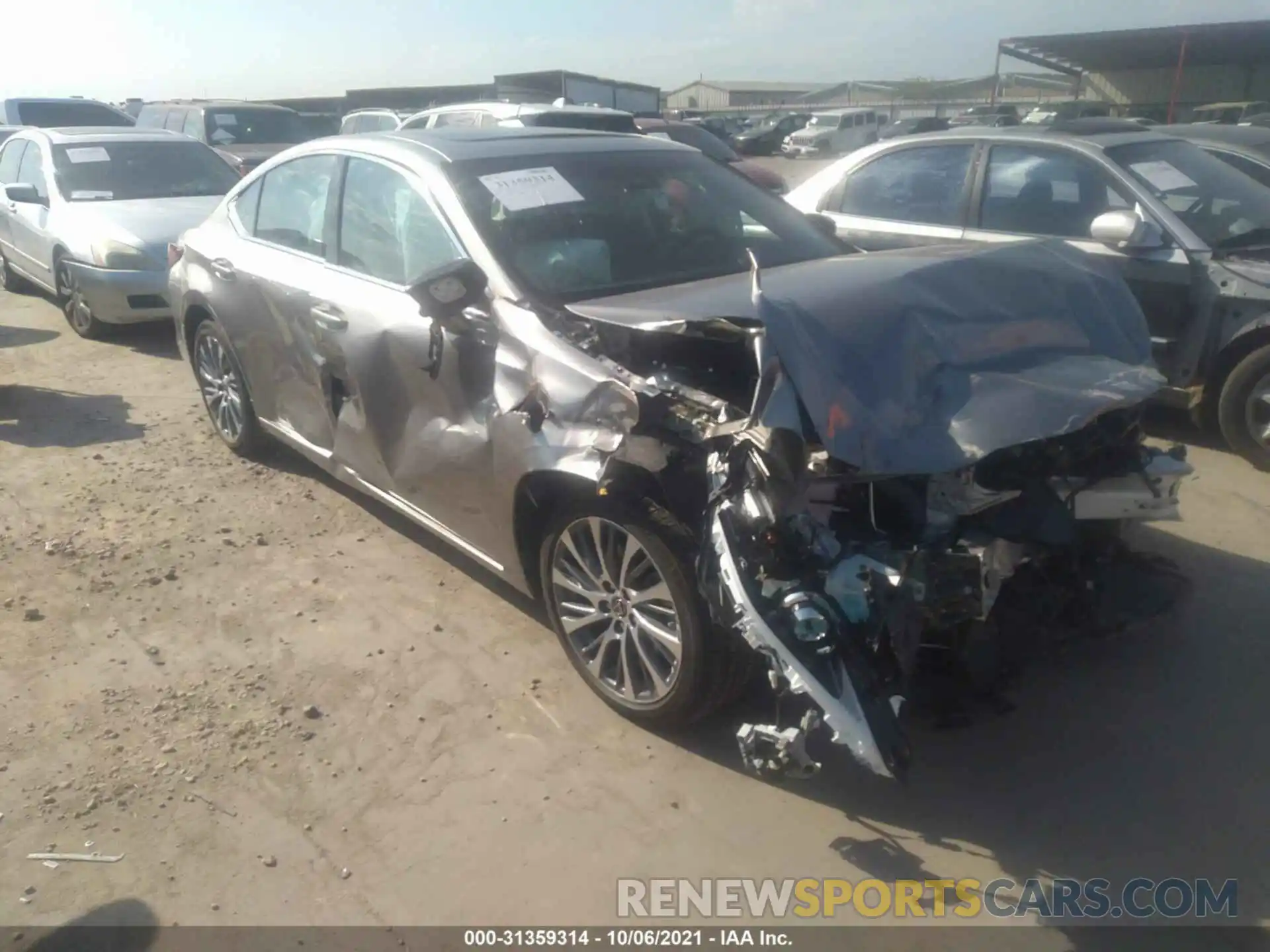 1 Photograph of a damaged car 58ADZ1B13MU094798 LEXUS ES 2021