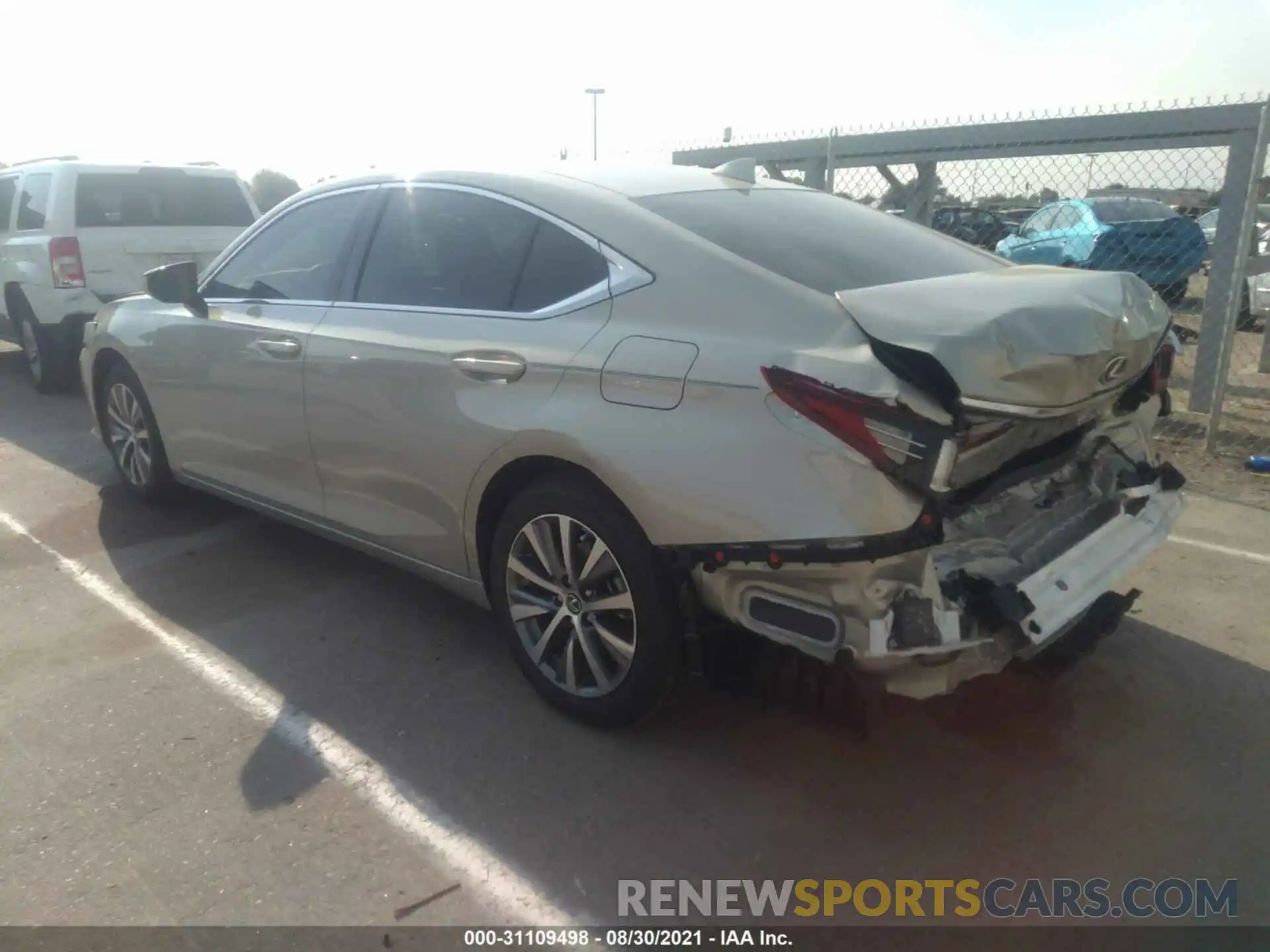 3 Photograph of a damaged car 58ADZ1B14MU087522 LEXUS ES 2021