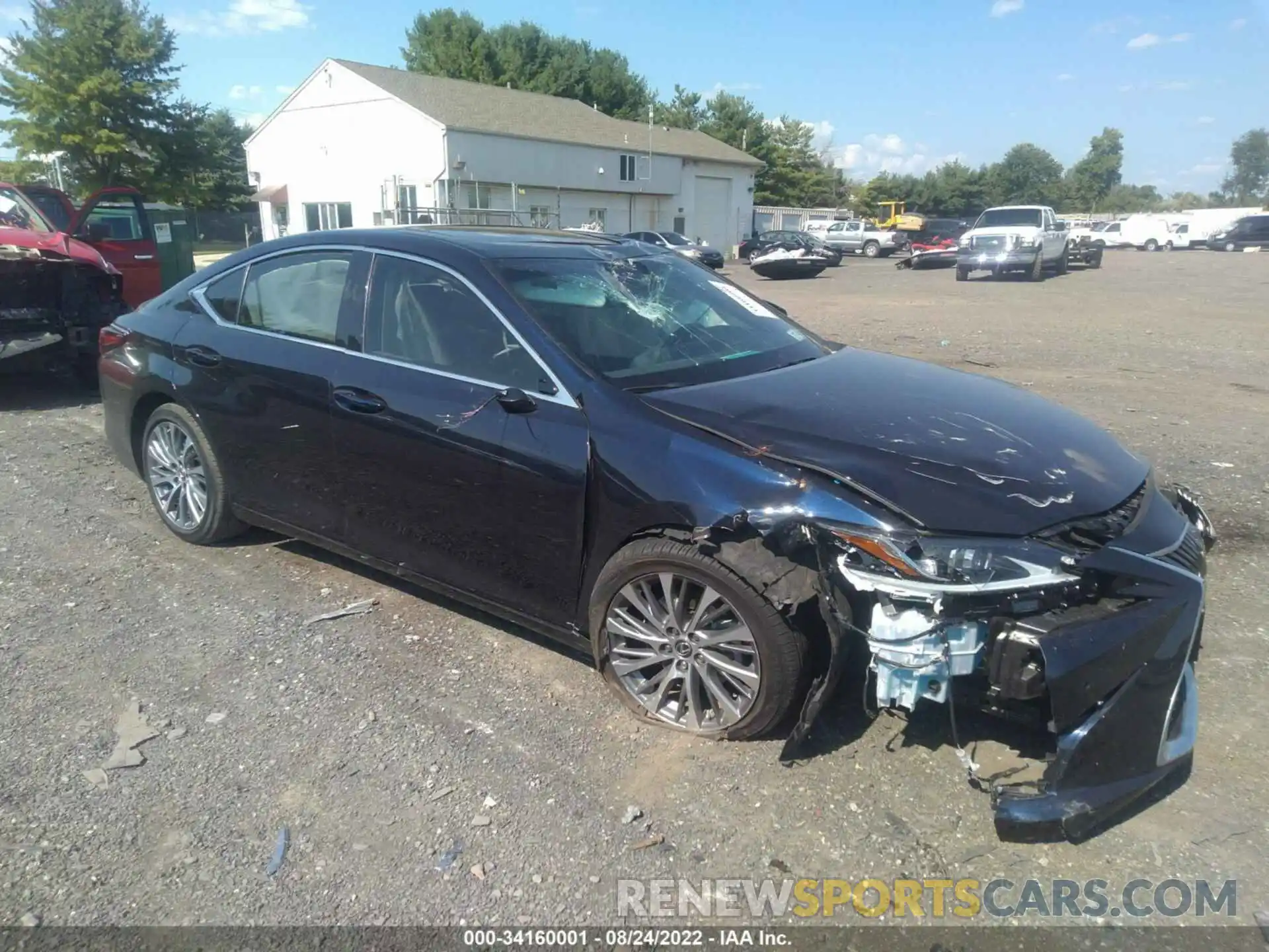 1 Photograph of a damaged car 58ADZ1B14MU102858 LEXUS ES 2021