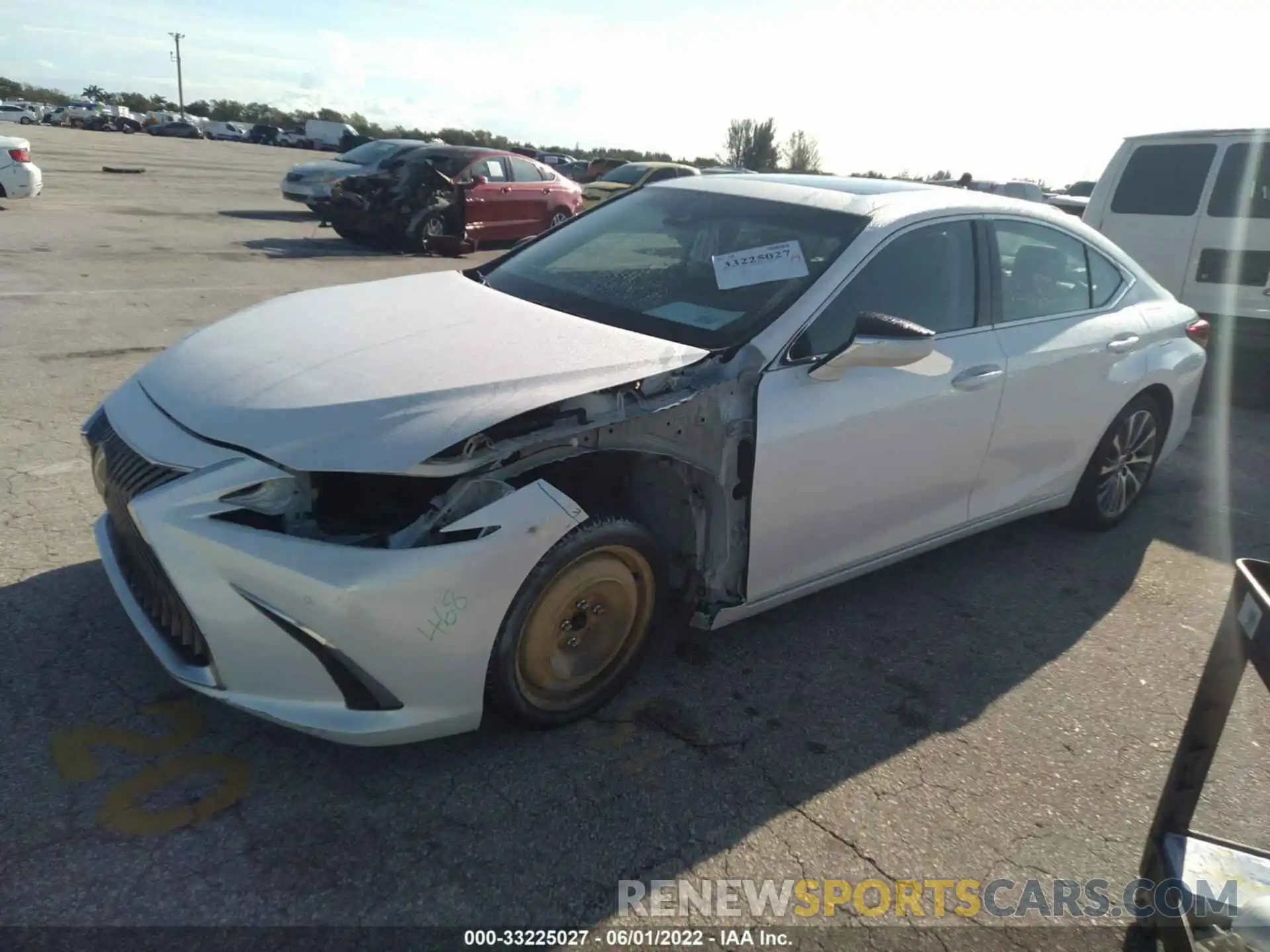 2 Photograph of a damaged car 58ADZ1B14MU105095 LEXUS ES 2021