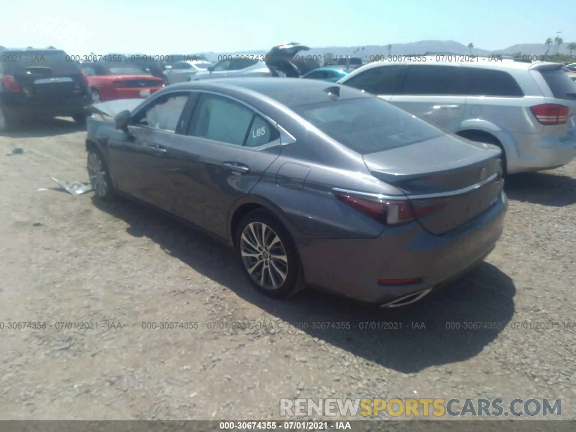 3 Photograph of a damaged car 58ADZ1B15MU092857 LEXUS ES 2021