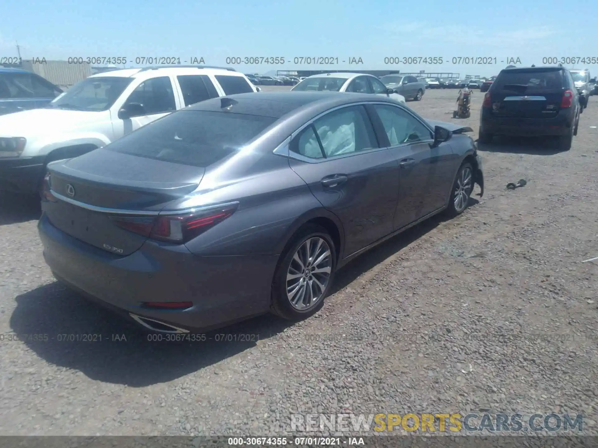 4 Photograph of a damaged car 58ADZ1B15MU092857 LEXUS ES 2021