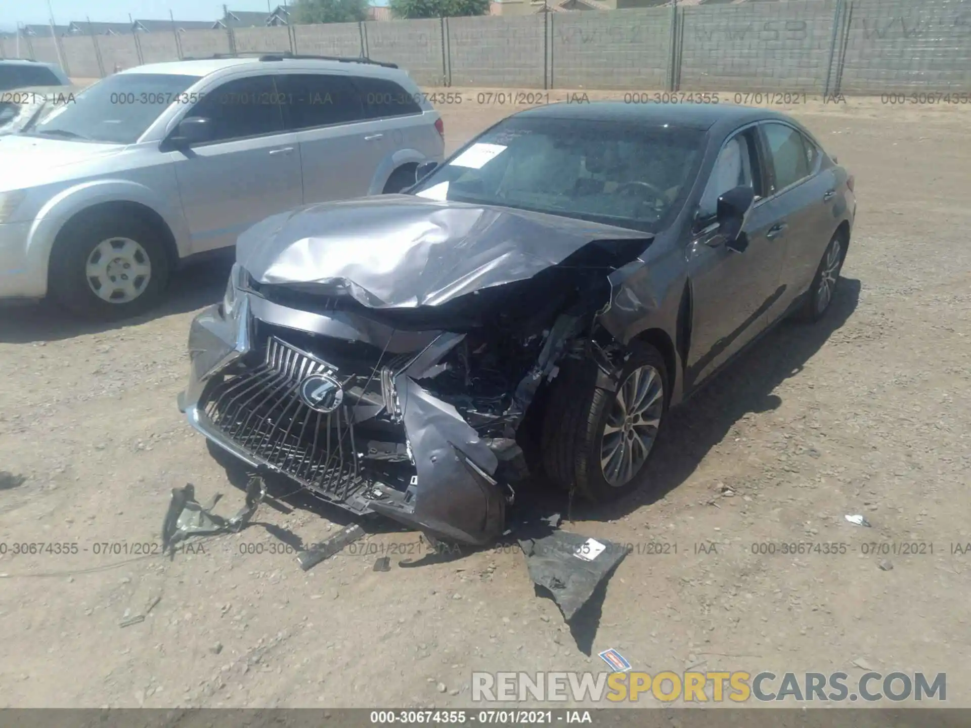 6 Photograph of a damaged car 58ADZ1B15MU092857 LEXUS ES 2021