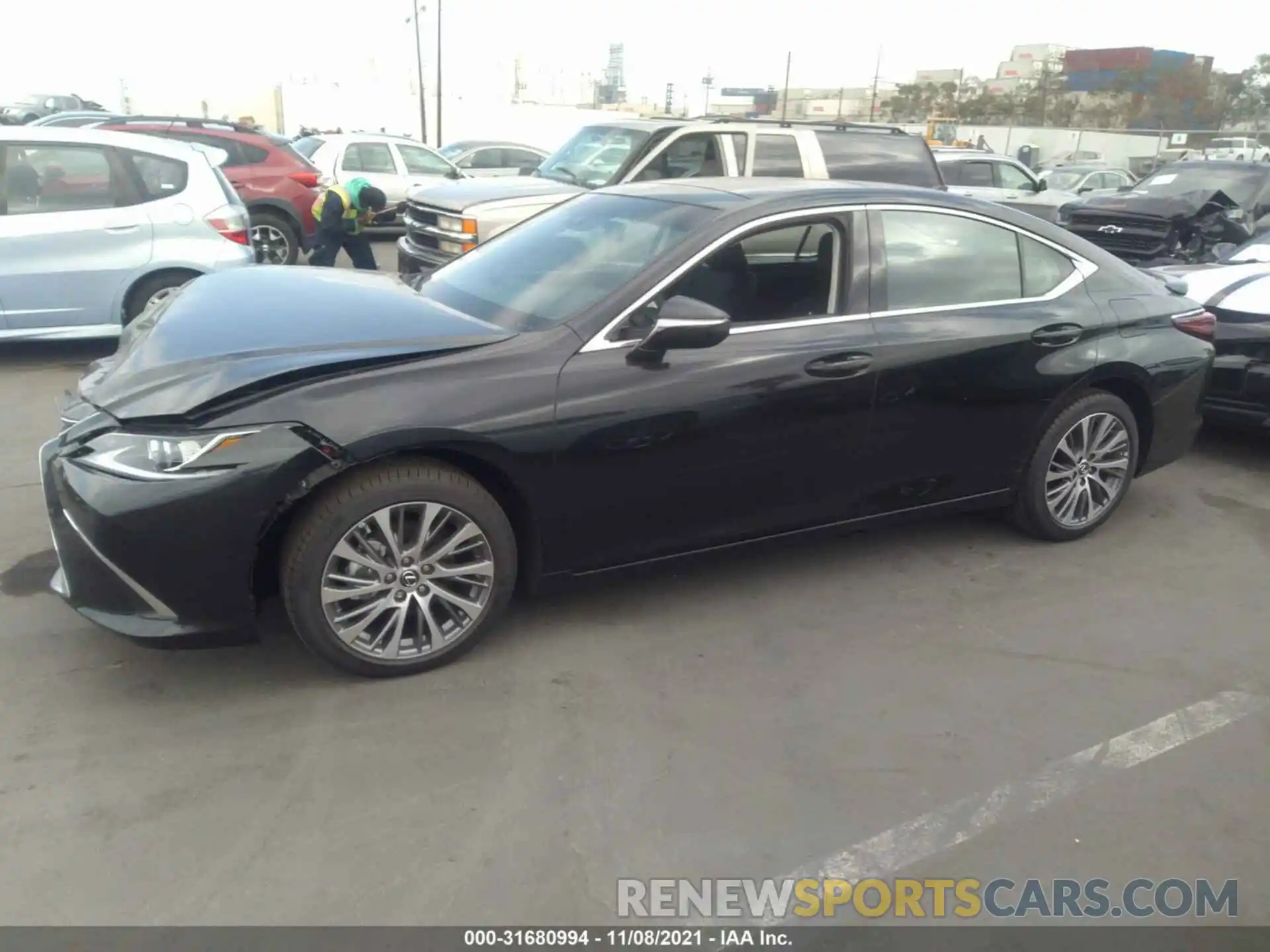 2 Photograph of a damaged car 58ADZ1B15MU107356 LEXUS ES 2021