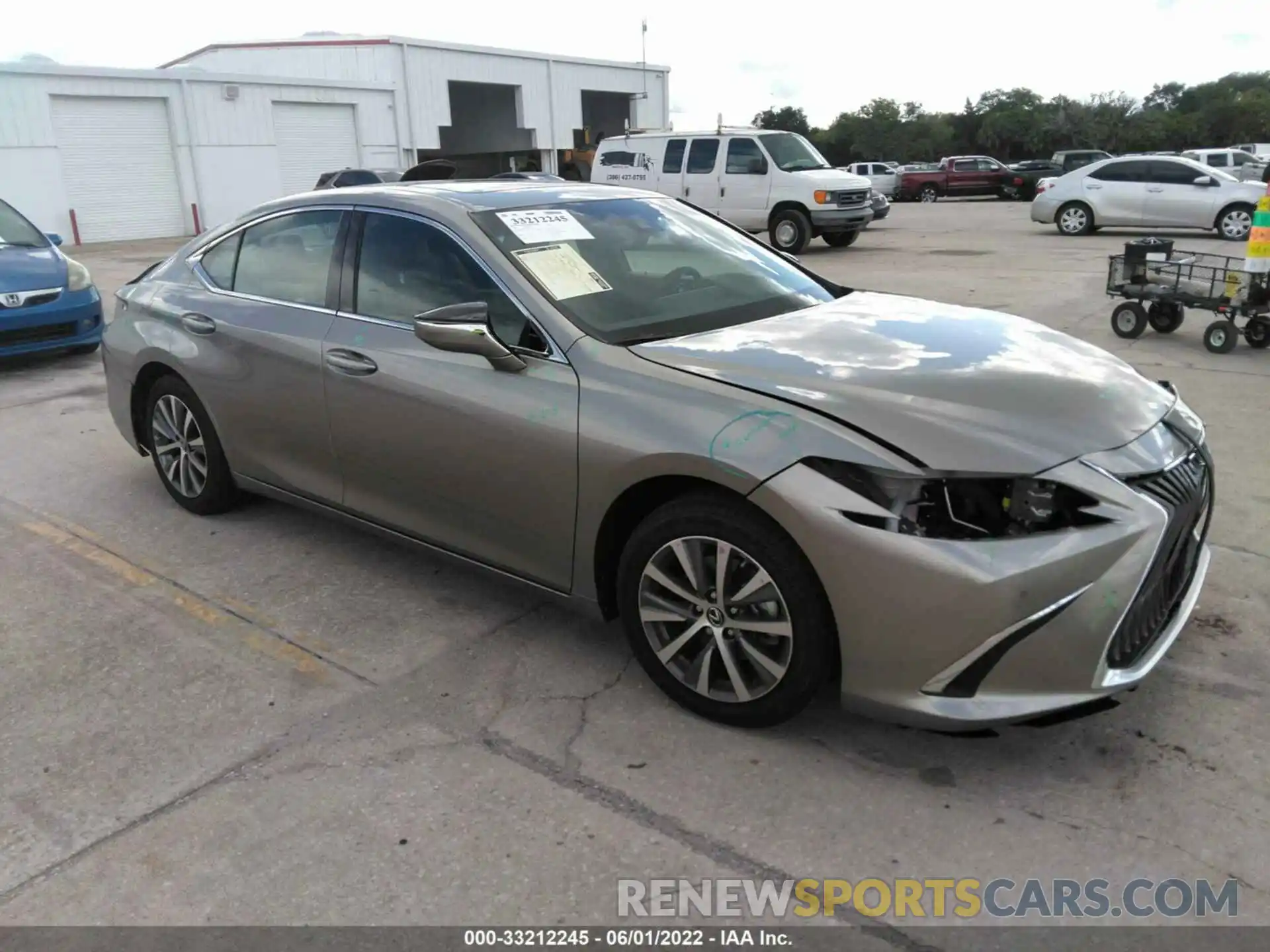 1 Photograph of a damaged car 58ADZ1B16MU107916 LEXUS ES 2021