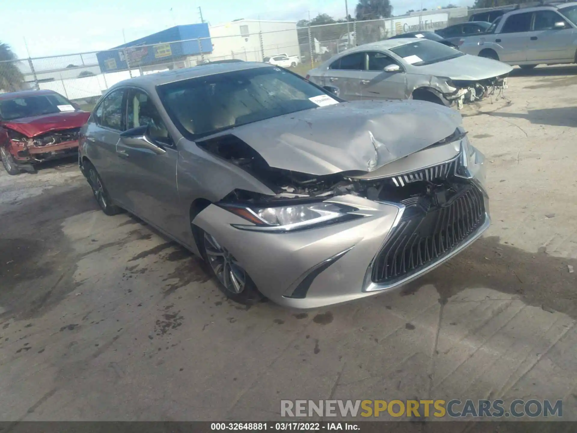 1 Photograph of a damaged car 58ADZ1B19MU086950 LEXUS ES 2021