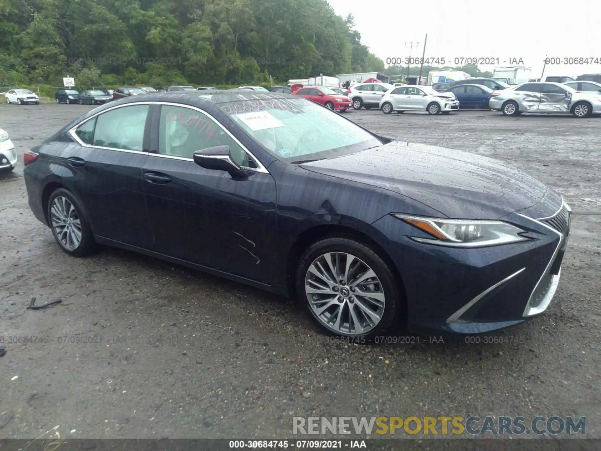 1 Photograph of a damaged car 58ADZ1B19MU087757 LEXUS ES 2021