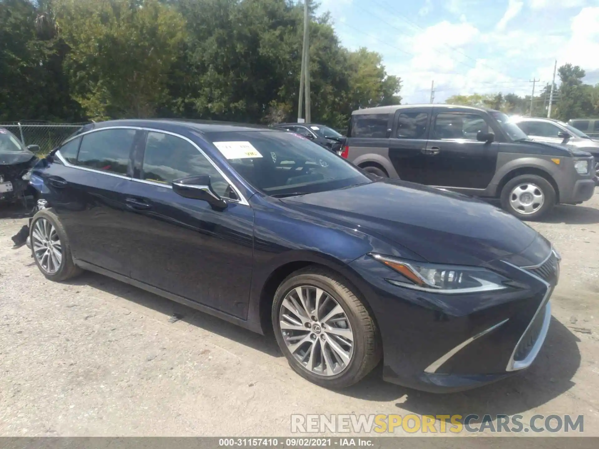 1 Photograph of a damaged car 58ADZ1B19MU099830 LEXUS ES 2021