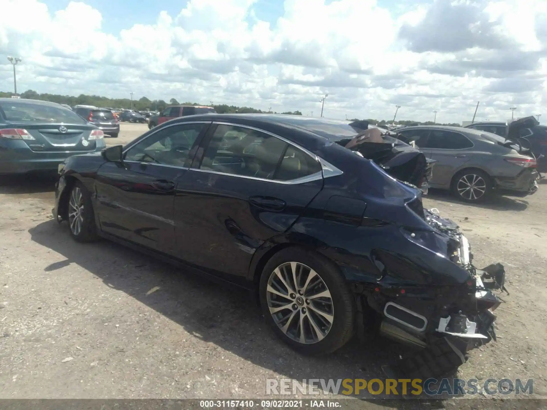 3 Photograph of a damaged car 58ADZ1B19MU099830 LEXUS ES 2021