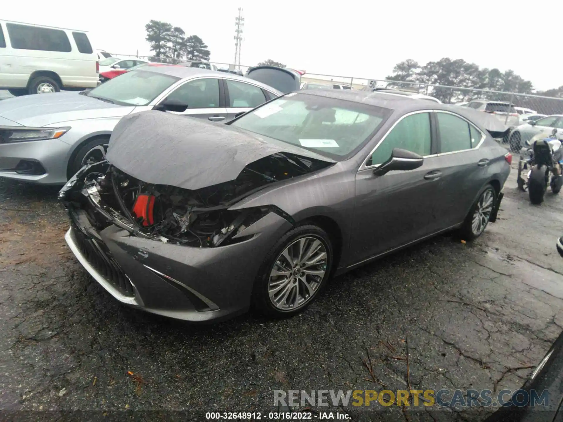 2 Photograph of a damaged car 58ADZ1B19MU101060 LEXUS ES 2021