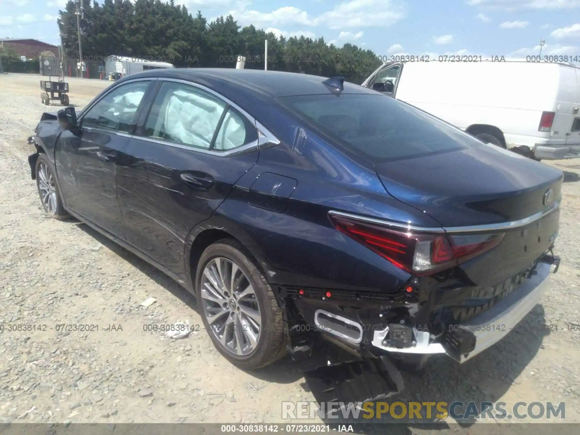 3 Photograph of a damaged car 58ADZ1B1XMU098086 LEXUS ES 2021