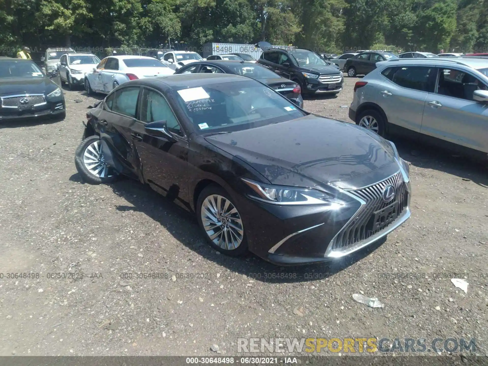 1 Photograph of a damaged car 58AEA1C16MU005543 LEXUS ES 2021