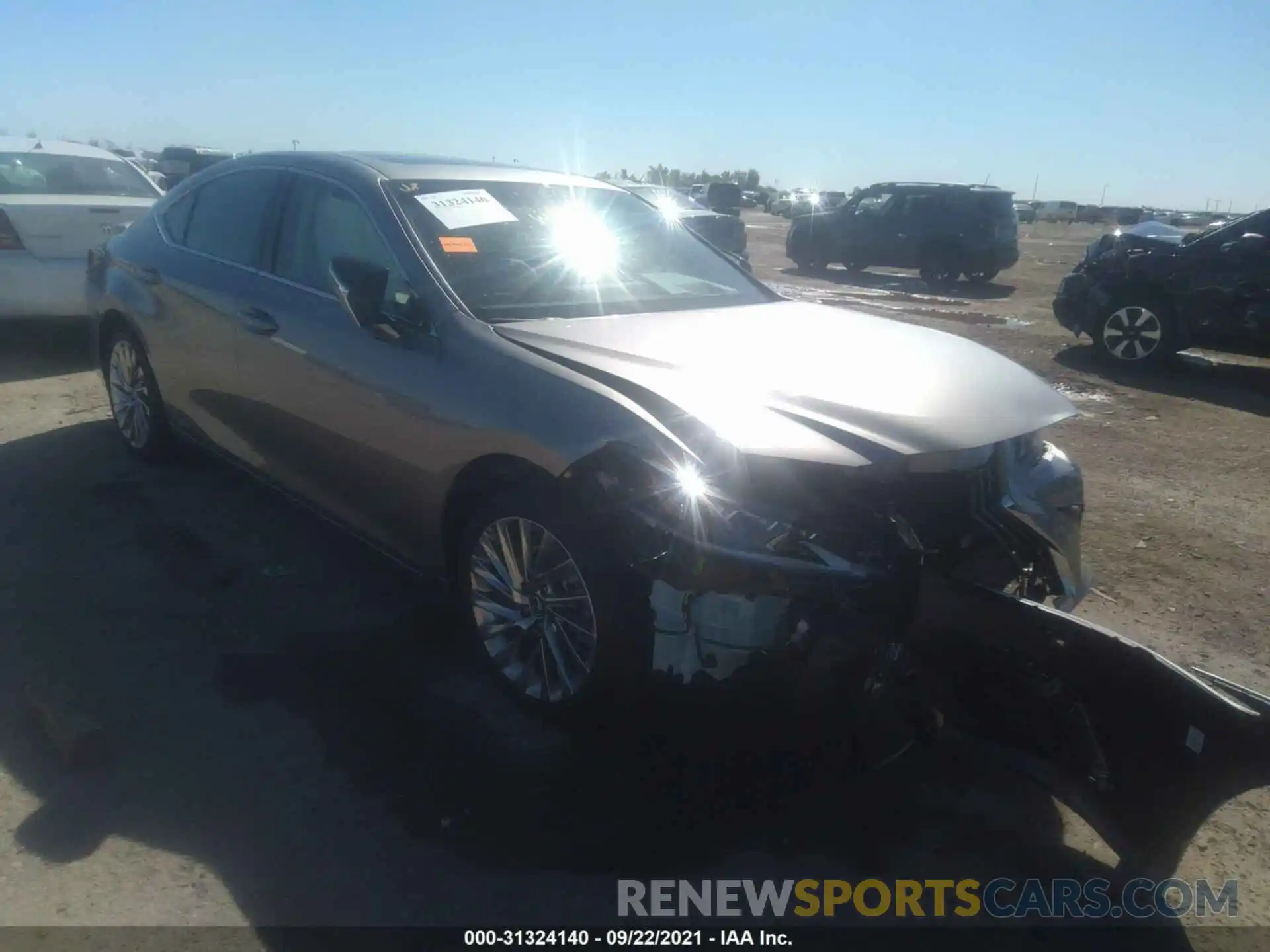 1 Photograph of a damaged car 58AFA1C11MU011769 LEXUS ES 2021