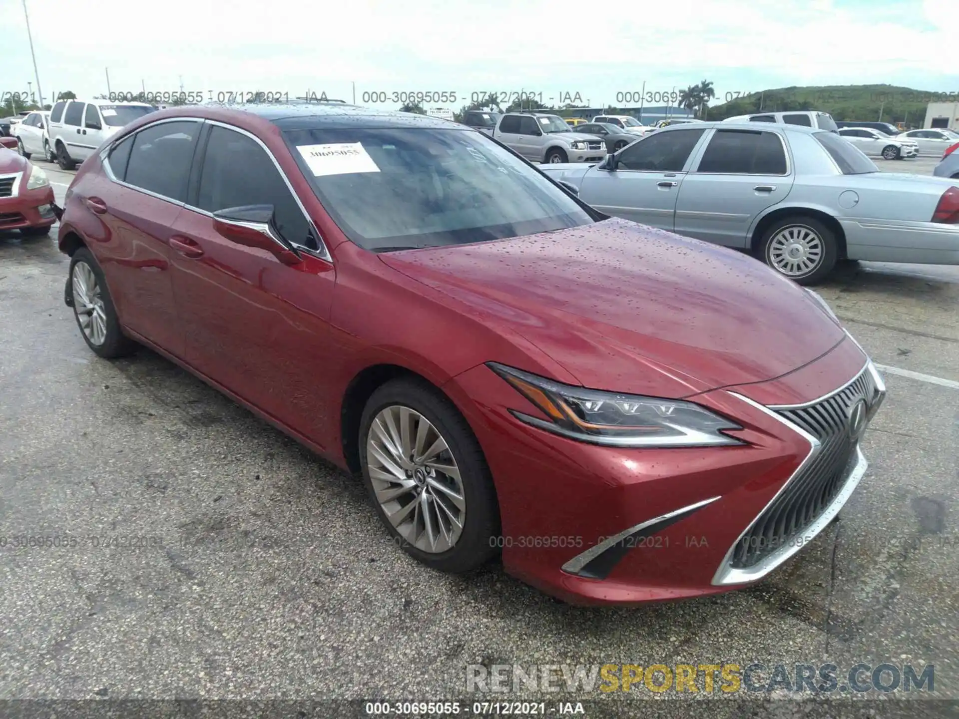 1 Photograph of a damaged car 58AFZ1B19MU096886 LEXUS ES 2021