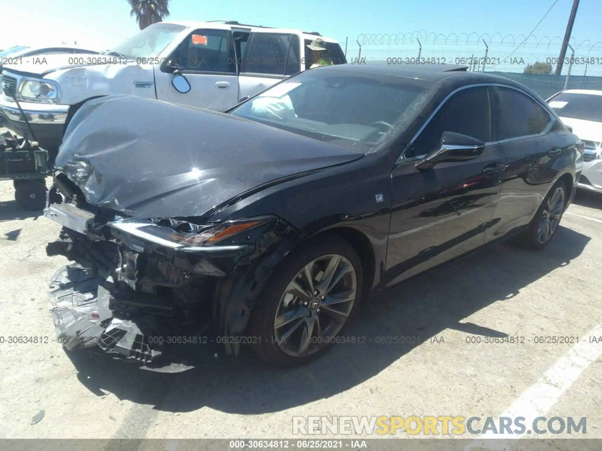 2 Photograph of a damaged car 58AG11D15MU004780 LEXUS ES 2021