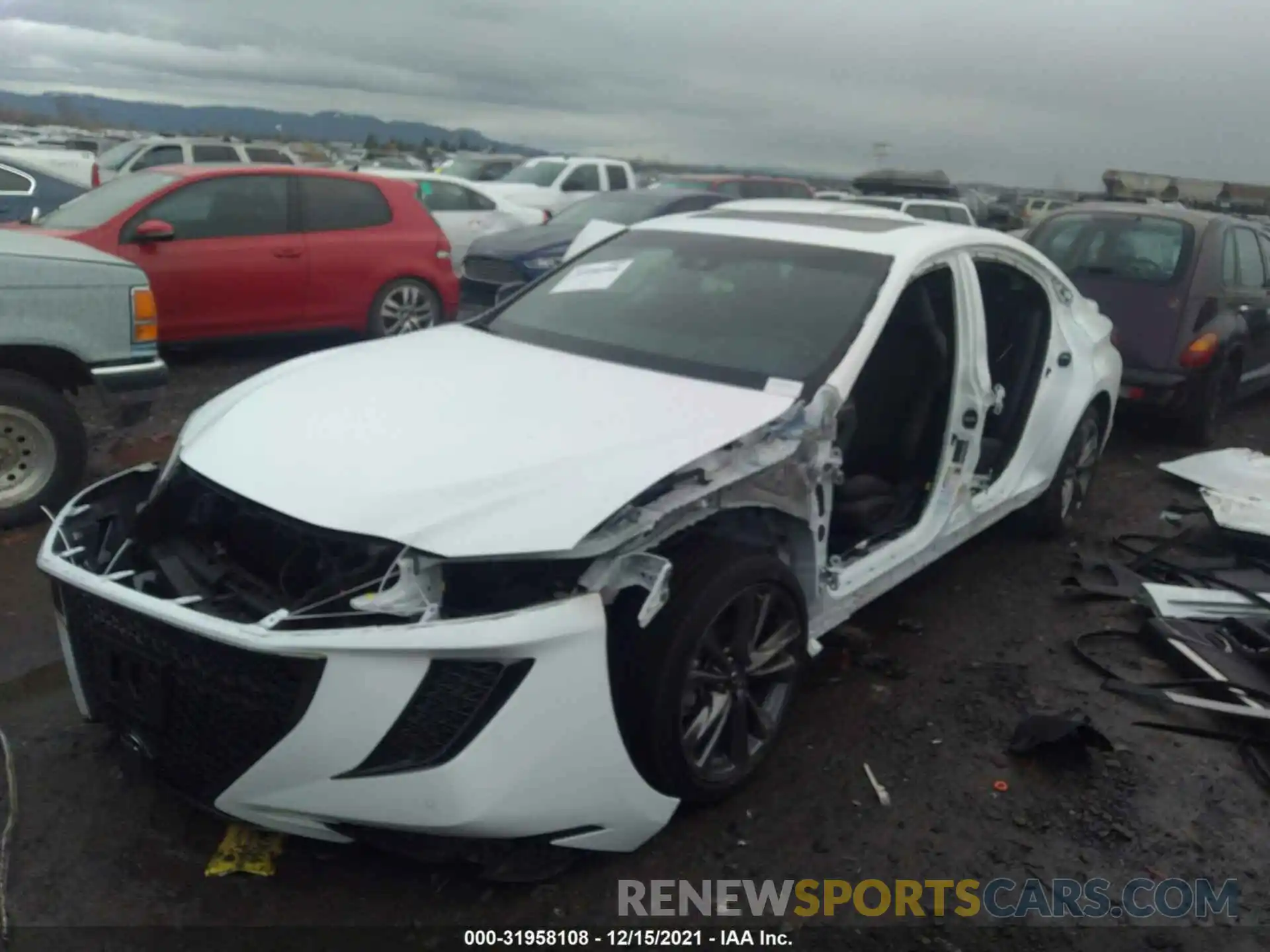 2 Photograph of a damaged car 58AG11D18MU001372 LEXUS ES 2021