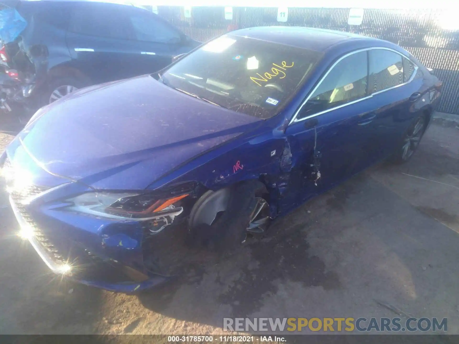 2 Photograph of a damaged car 58AGZ1B10MU096411 LEXUS ES 2021