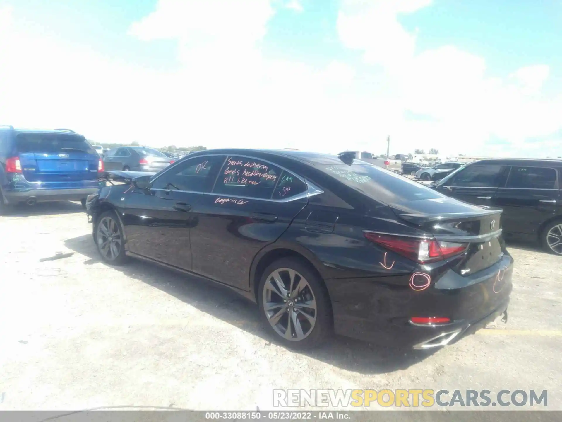 3 Photograph of a damaged car 58AGZ1B10MU104913 LEXUS ES 2021