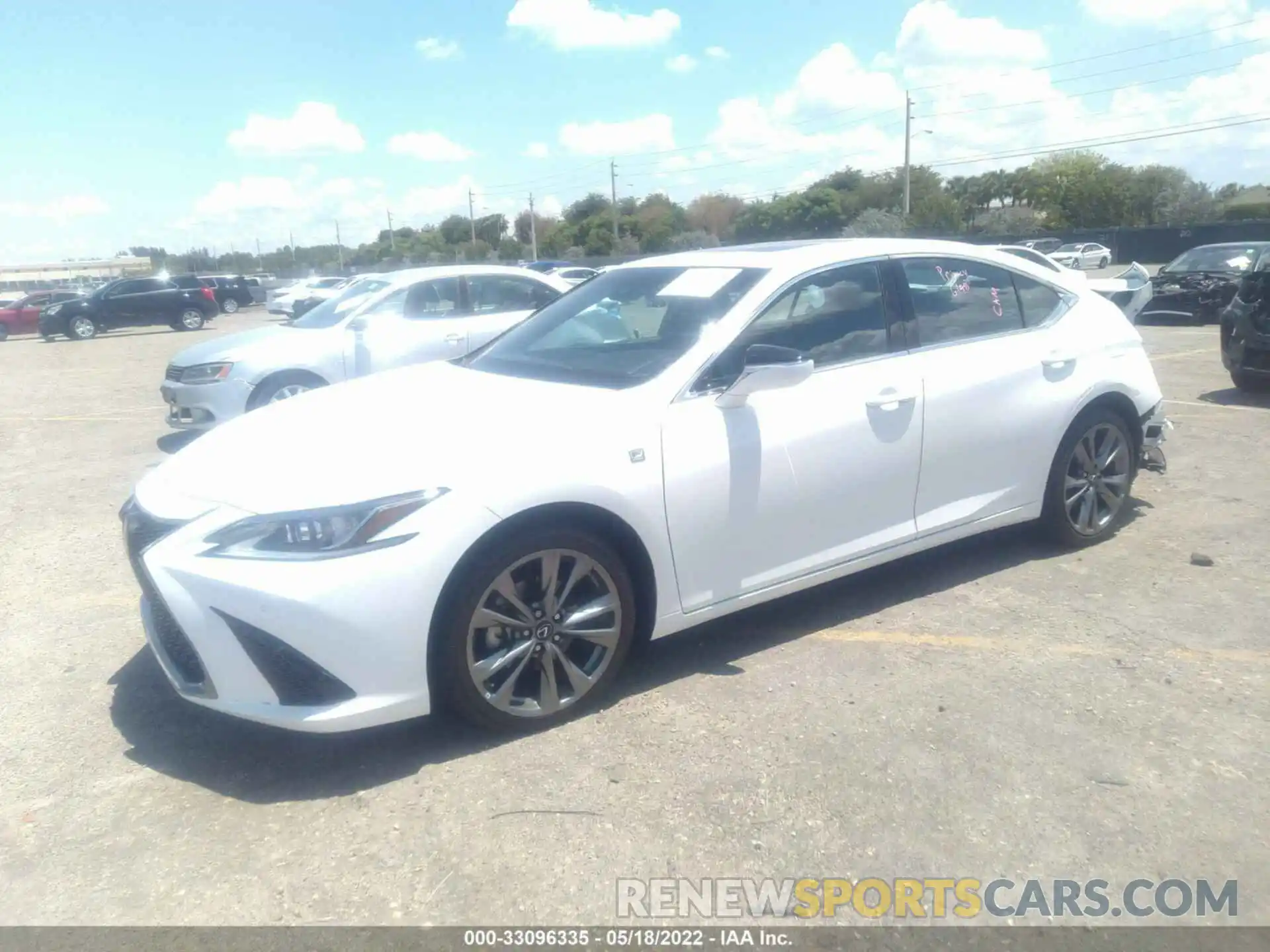 2 Photograph of a damaged car 58AGZ1B11MU090973 LEXUS ES 2021