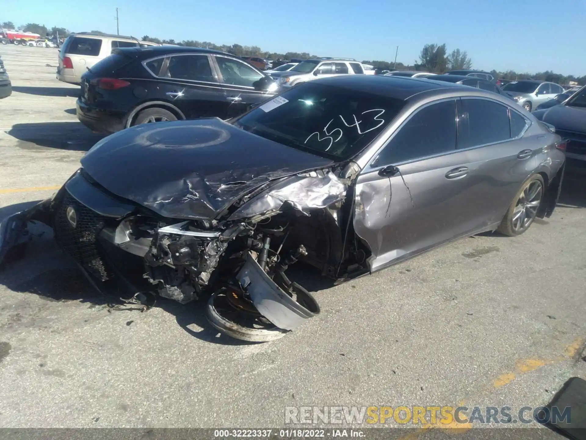 2 Photograph of a damaged car 58AGZ1B12MU093543 LEXUS ES 2021