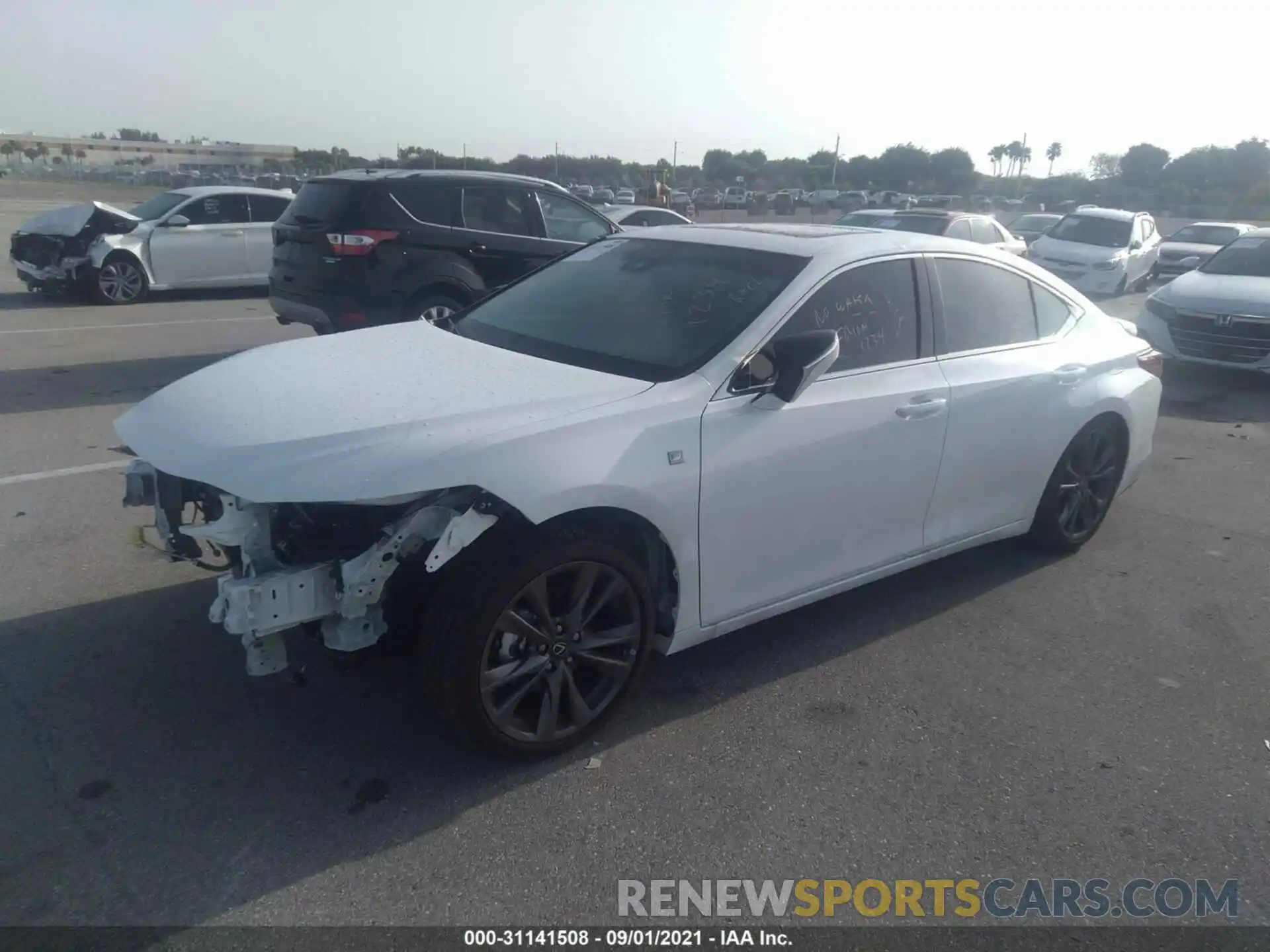 2 Photograph of a damaged car 58AGZ1B12MU104802 LEXUS ES 2021